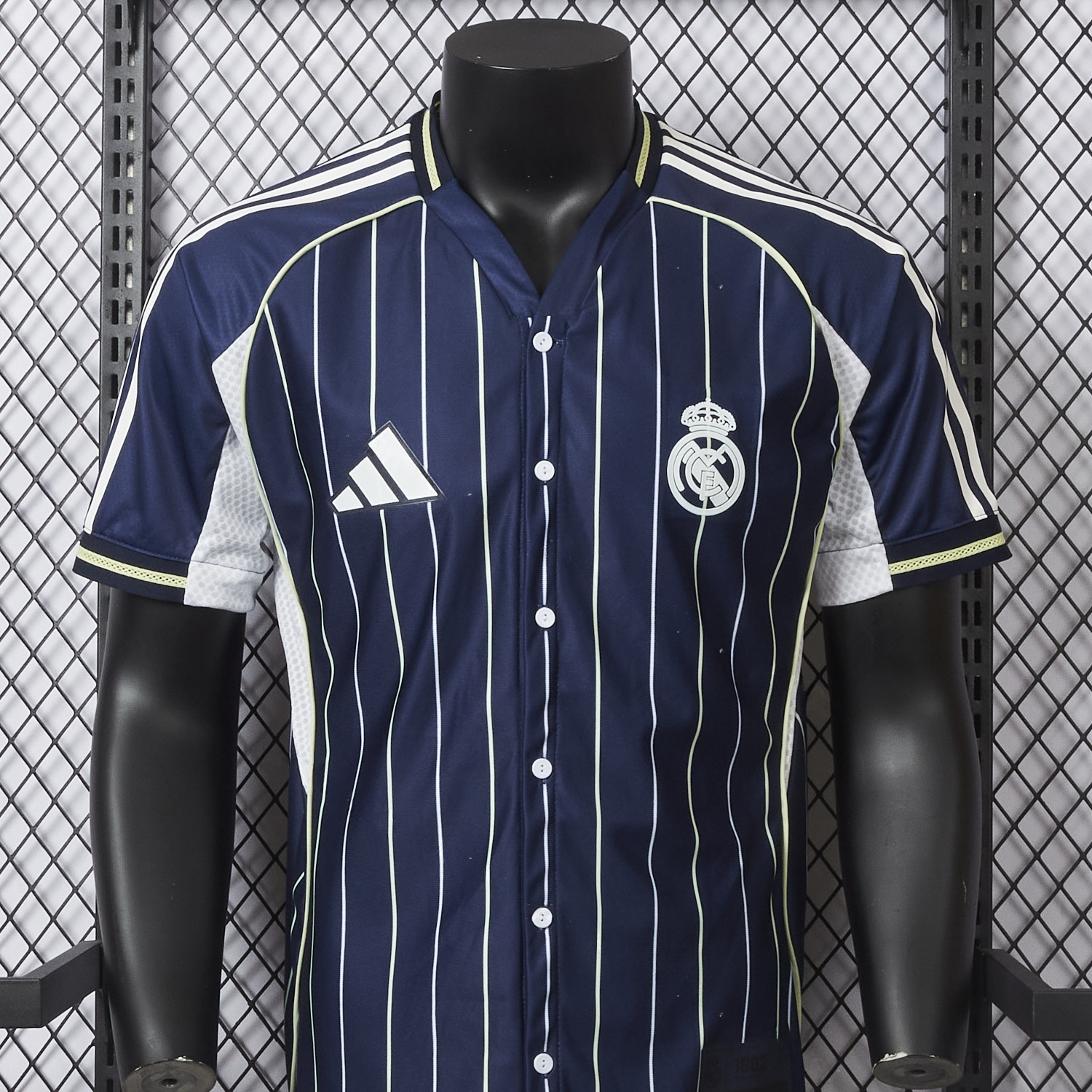 Real Madrid 25-26 Deep Blue Baseball Jersey - Player Version - Unitedfutballjersey