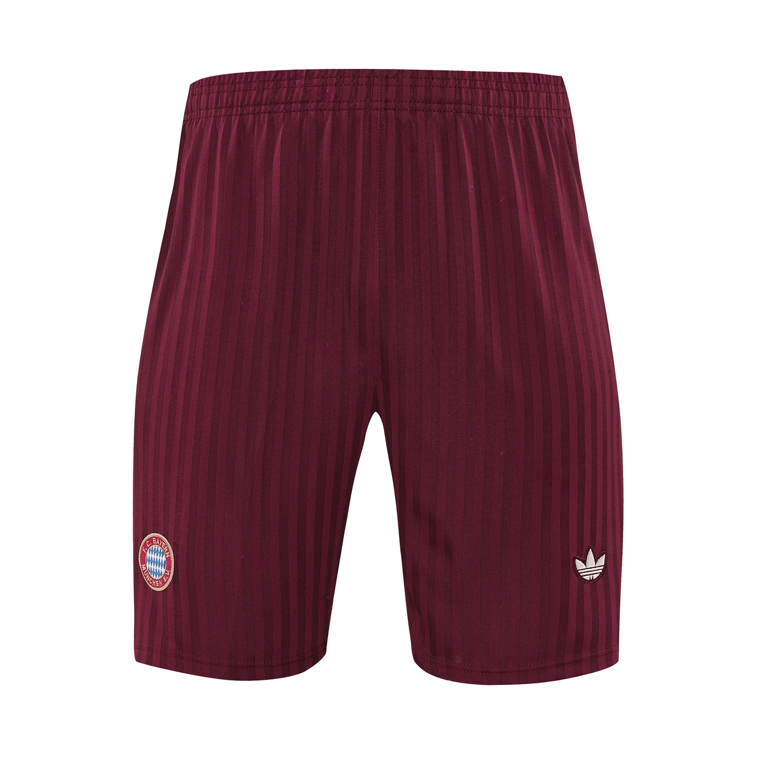 Bayern Munich 25-26 Short-Sleeve Training Set - Wine Red Lines Top & Wine Red Lines Shorts - Unitedfutballjersey