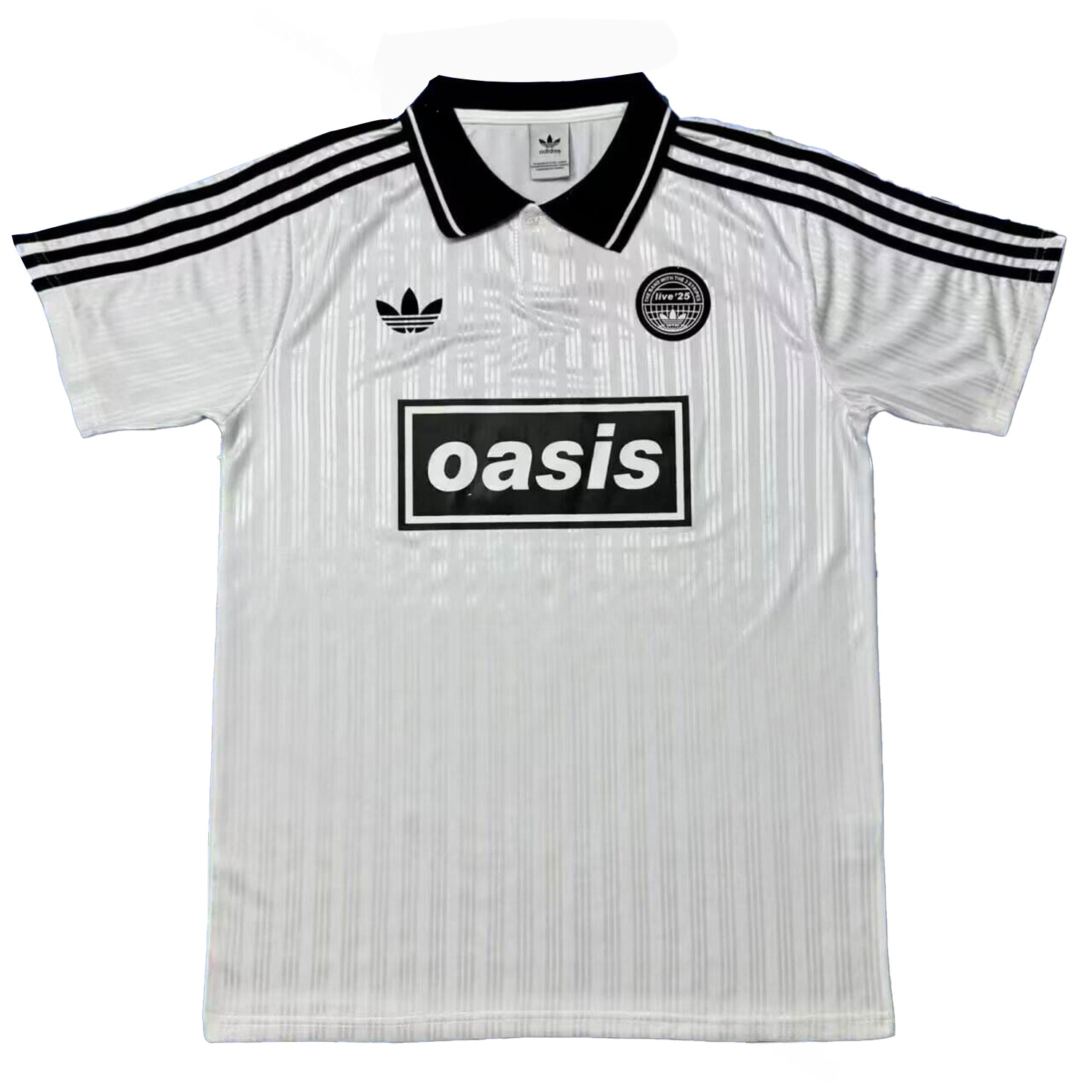 Bohemian 25-26 Oasis Originals Tour Black Collar White Stripes Jersey - Fans Version - Unitedfutballjersey
