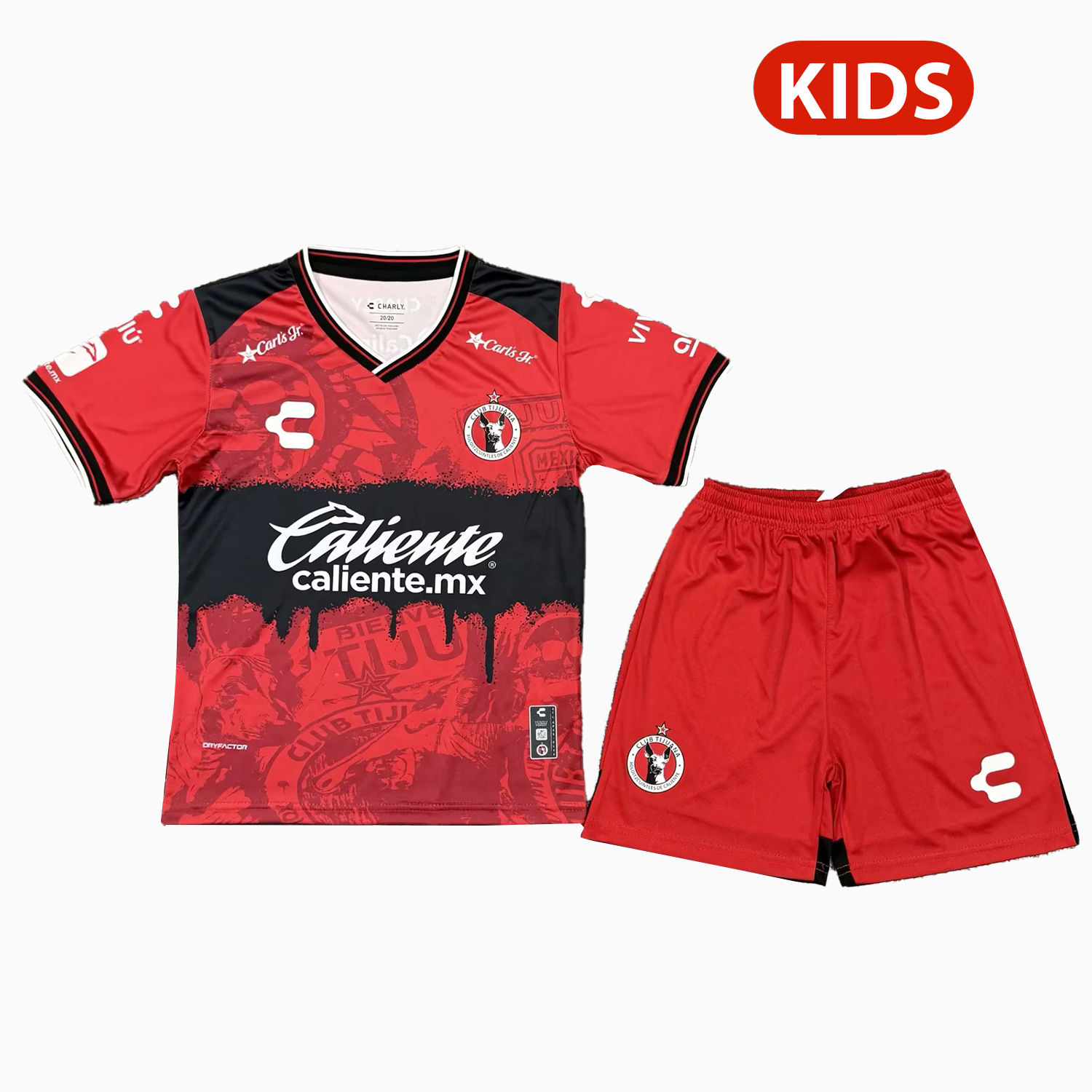Tijuana 25-26 Home Kids Kit - Unitedfutballjersey