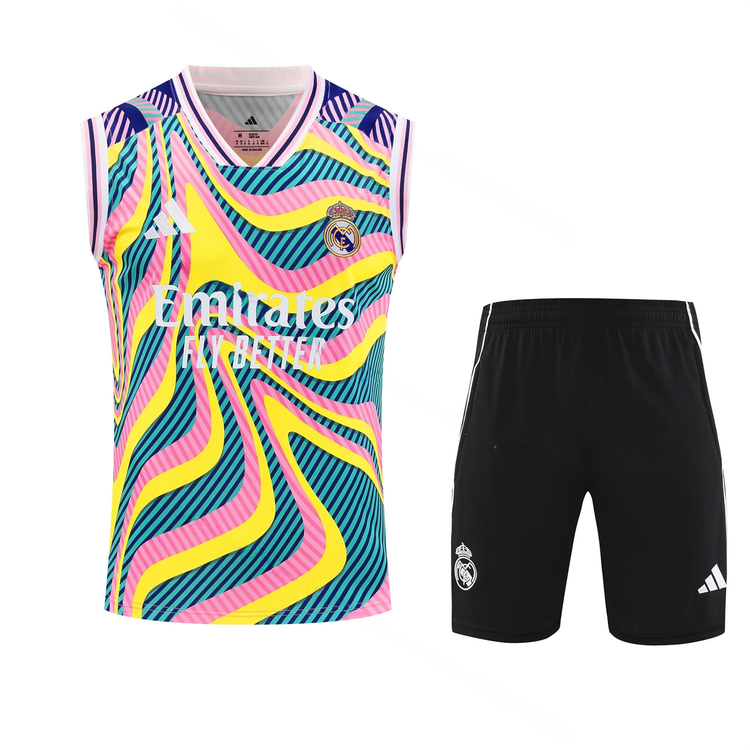 Real Madrid 25-26 Vest Training Set - Colorful Vest & Black Shorts - Unitedfutballjersey