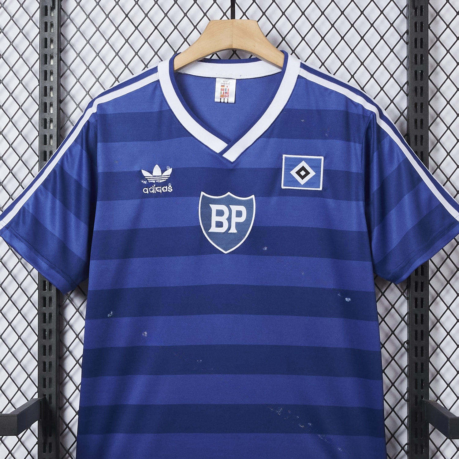 Retro Hamburger SV 1986-87 Away Blue Jersey - Unitedfutballjersey