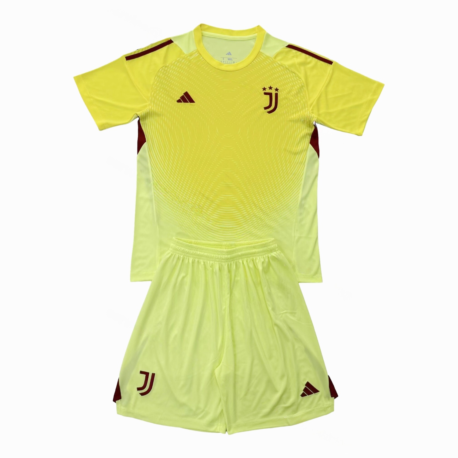 Juventus 25-26 Yellow Goalkeeper Men's Adult Jersey Set - Fans Version - Unitedfutballjersey
