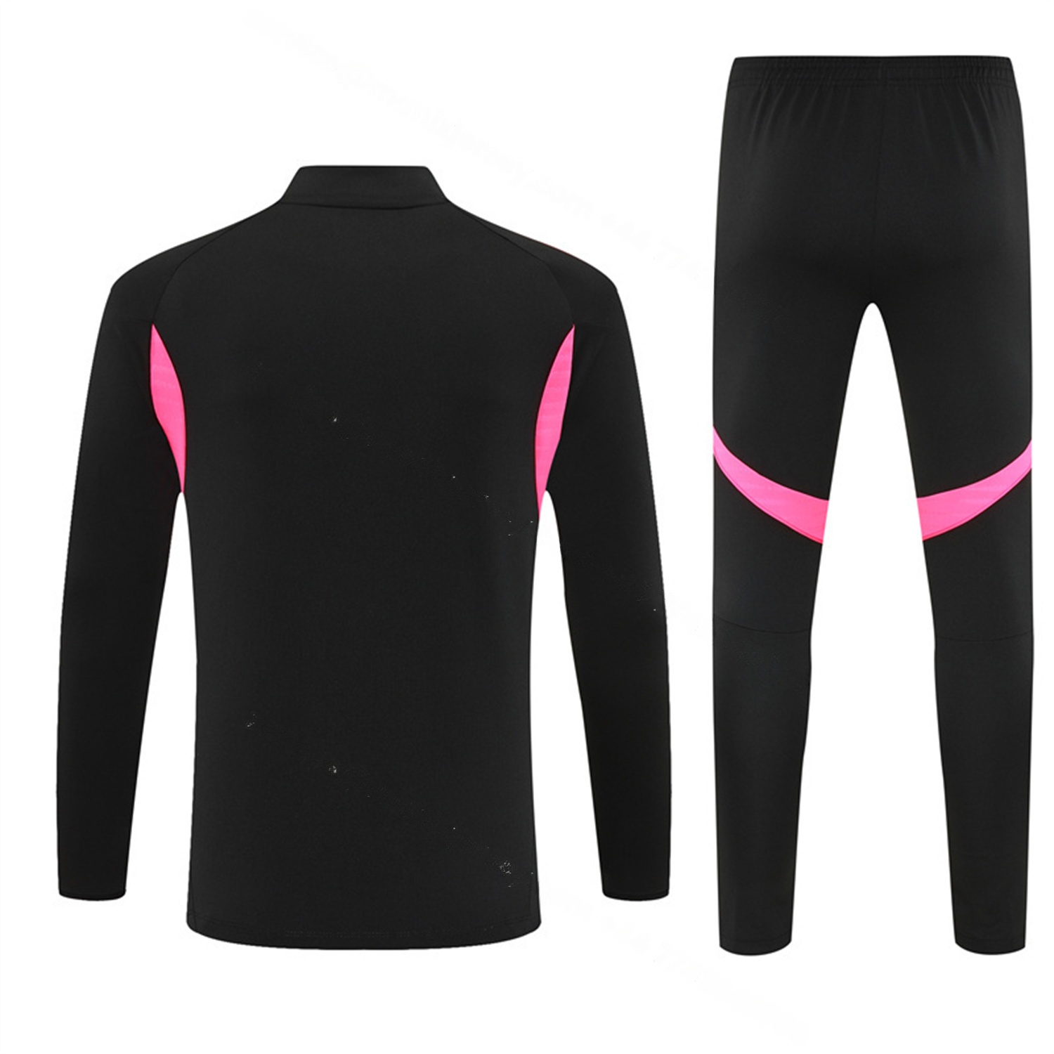Arsenal 25-26 Long Sleeve Training Set - Pink Logo Black Top & Black Pants - Unitedfutballjersey