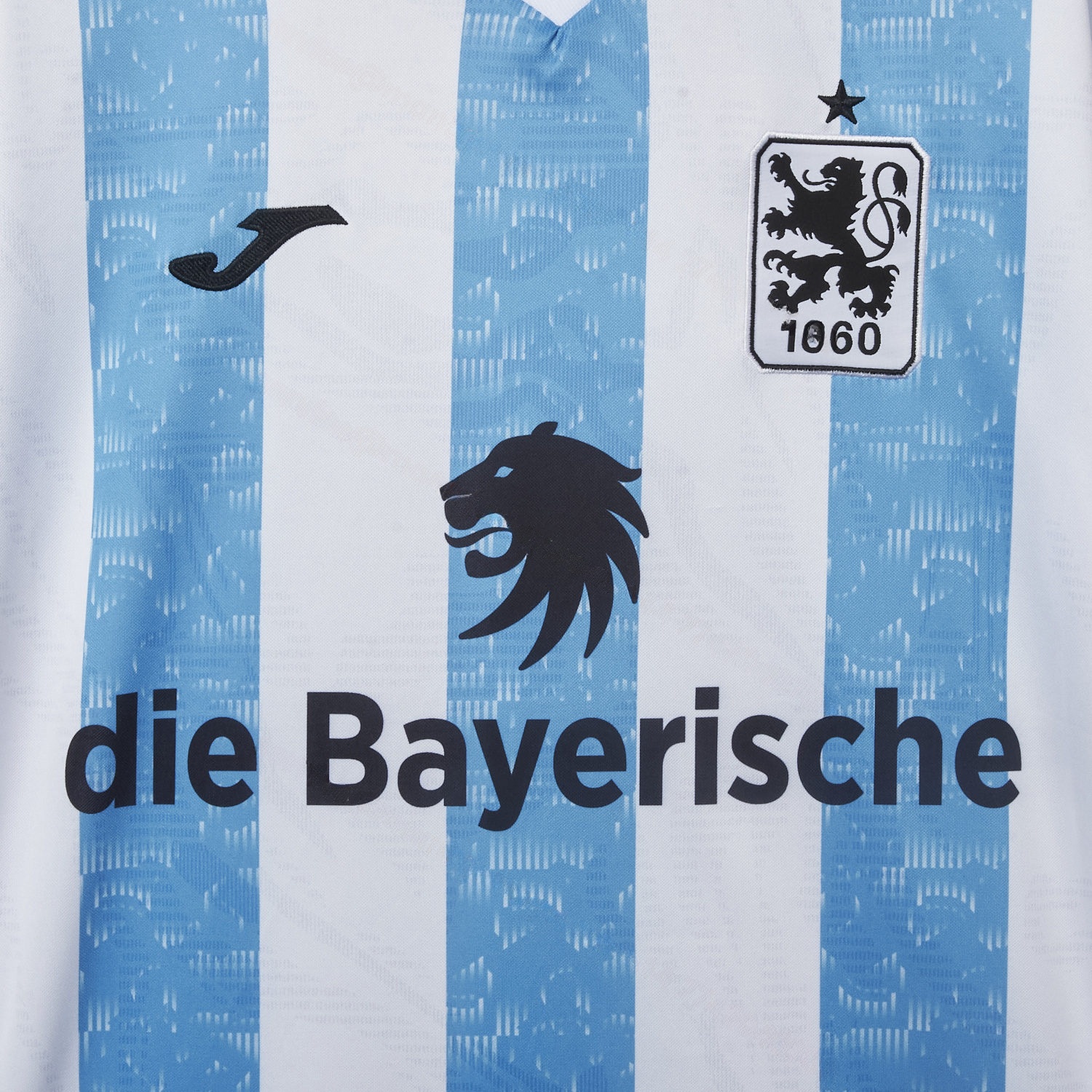 TSV 1860 München Munich 25-26 Blue And White Stripes Home Jersey - Fans Version - Unitedfutballjersey