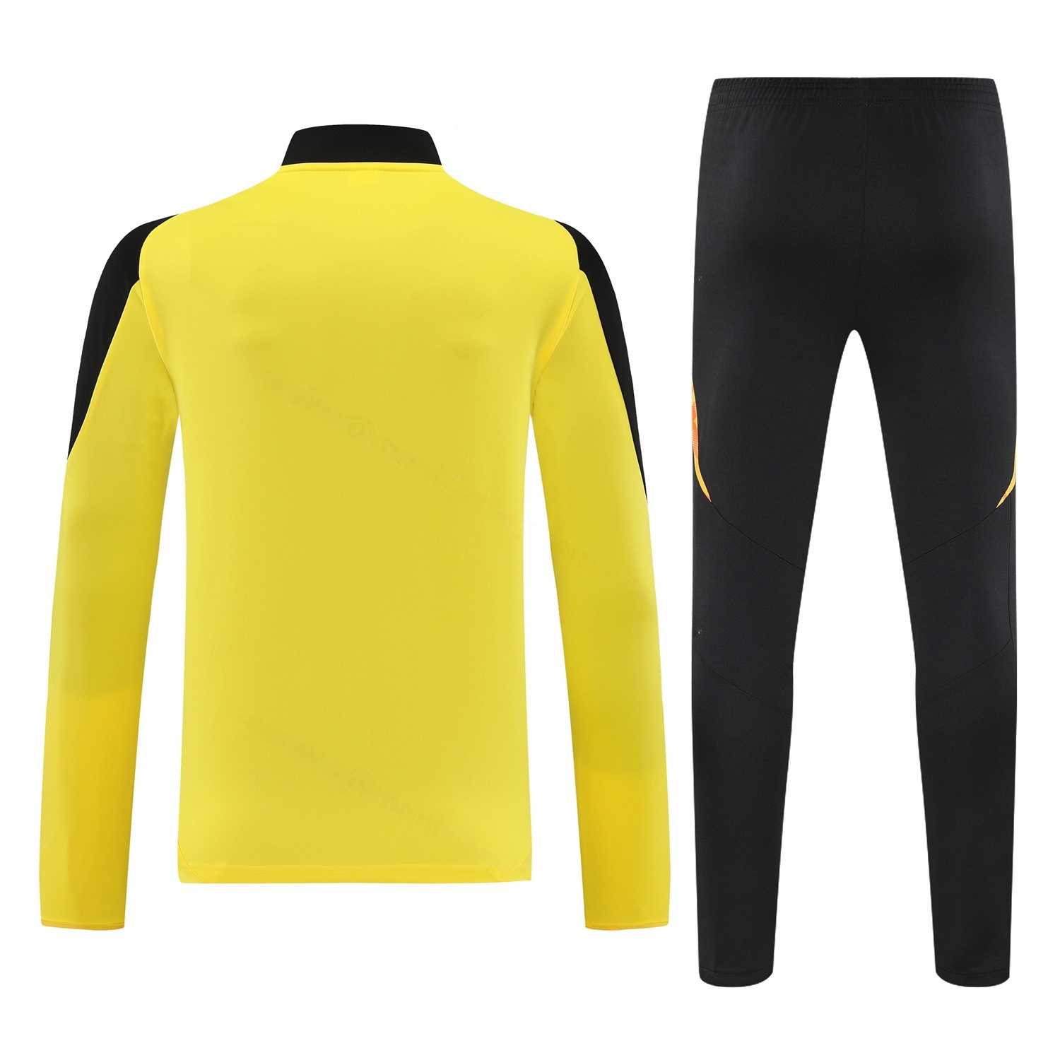 Atletico Mineiro 25-26 Long Sleeve Training Set - Yellow Top & Black Pants - Unitedfutballjersey