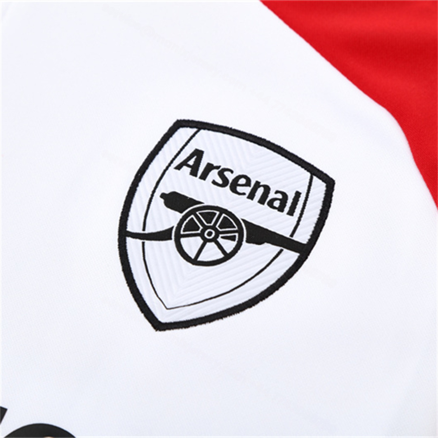 Arsenal 25-26 Long Sleeve Training Set - White Top & Black Pants - Unitedfutballjersey