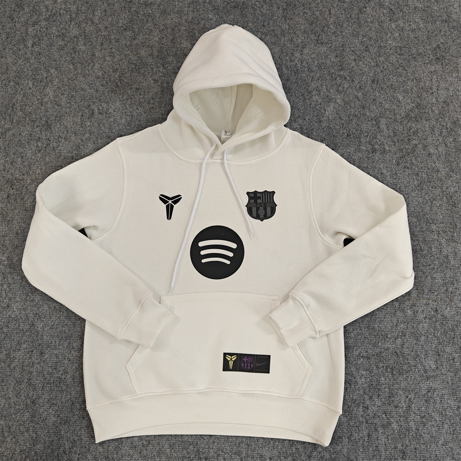 Barcelona 25-26 KB Logo Unisex Pullover Hoodie - Unitedfutballjersey