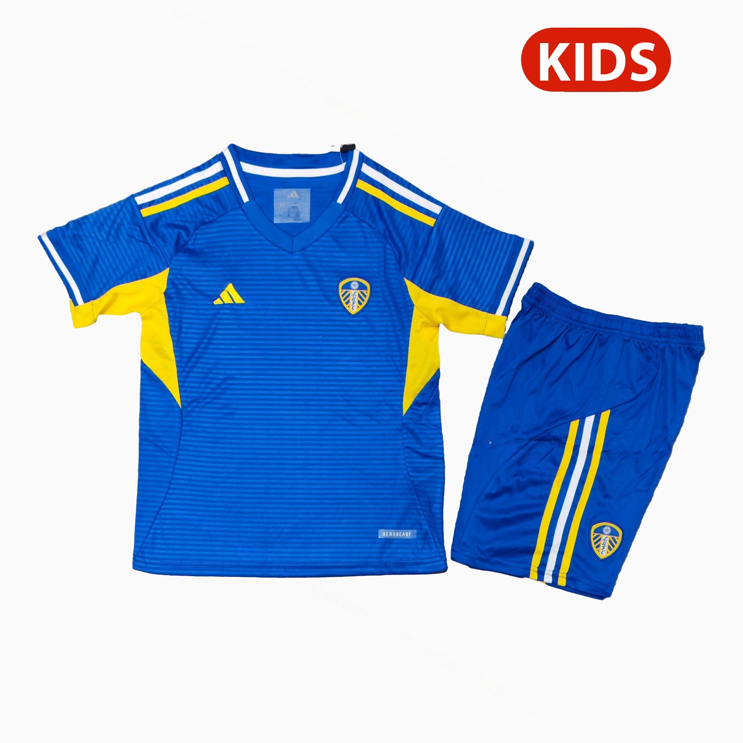 Leeds United 25-26 Away Unsponsored Kids Kit - Unitedfutballjersey