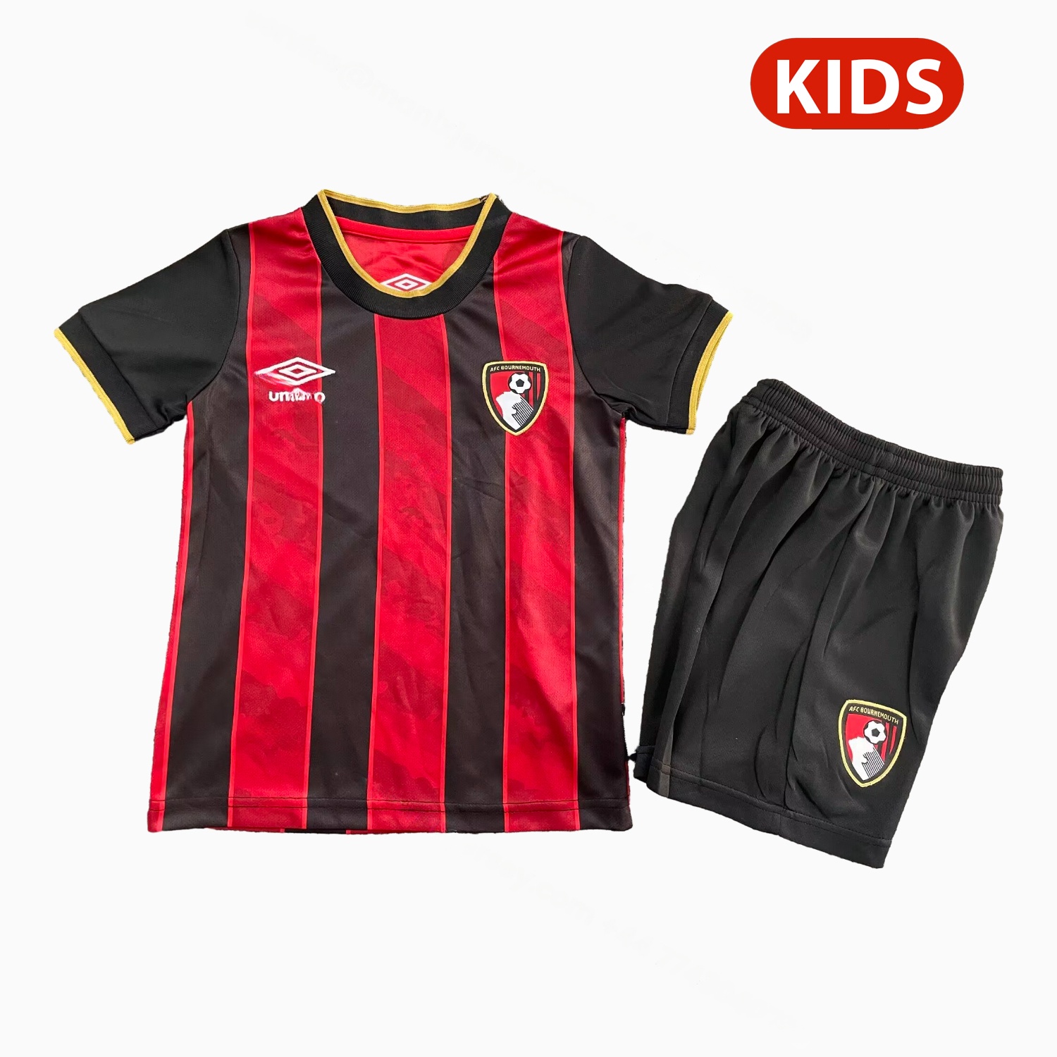Bournemouth 25-26 Home Kids Kit - Unitedfutballjersey