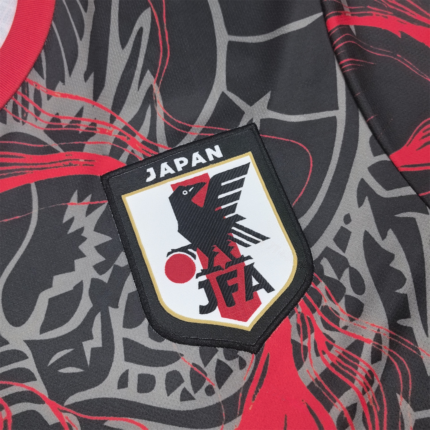 Japan 25-26 Black Dragon Black And Red Jersey - Fans Version - Unitedfutballjersey