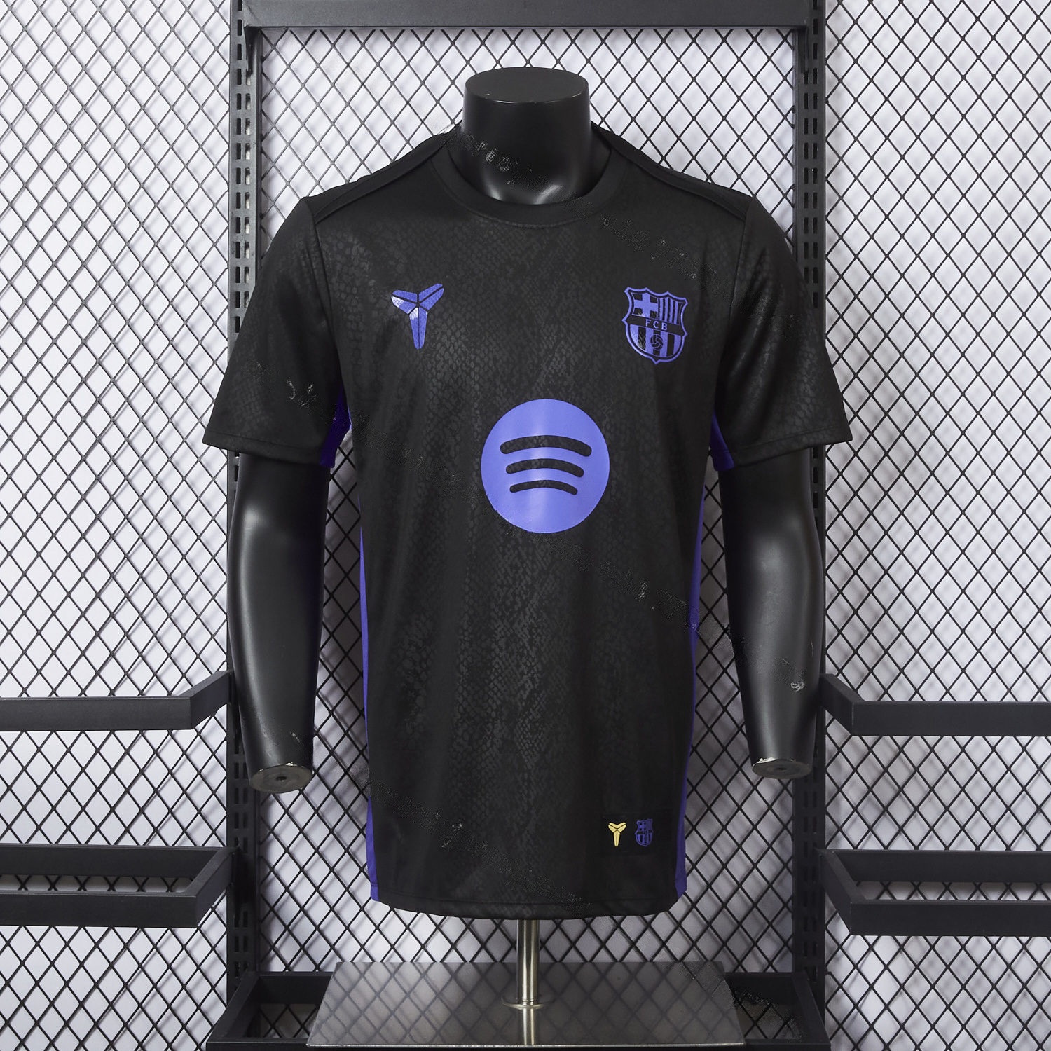 Barcelona X KB 25-26 Black And Purple Special Jersey - Player Version - Unitedfutballjersey