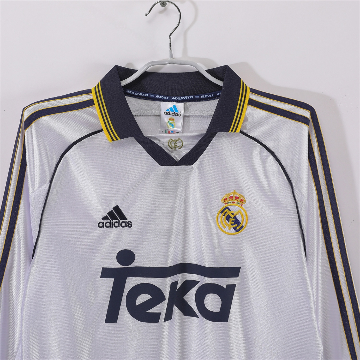 Retro Real Madrid 1998-00 Home Long Sleeves Jersey - Unitedfutballjersey
