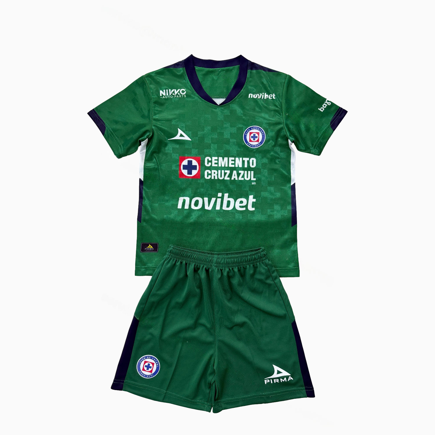 Cruz Azul 25-26 Green Goalkeeper Kids Kit - Unitedfutballjersey