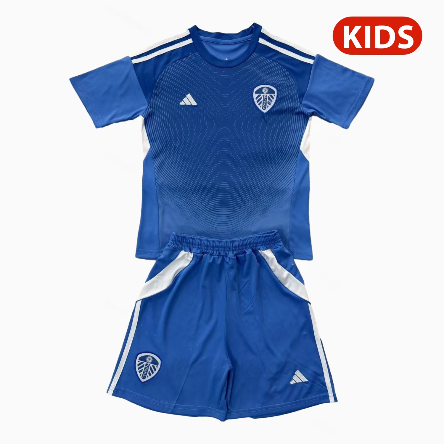 Leeds United 25-26 Blue Goalkeeper Kids Kit - Unitedfutballjersey