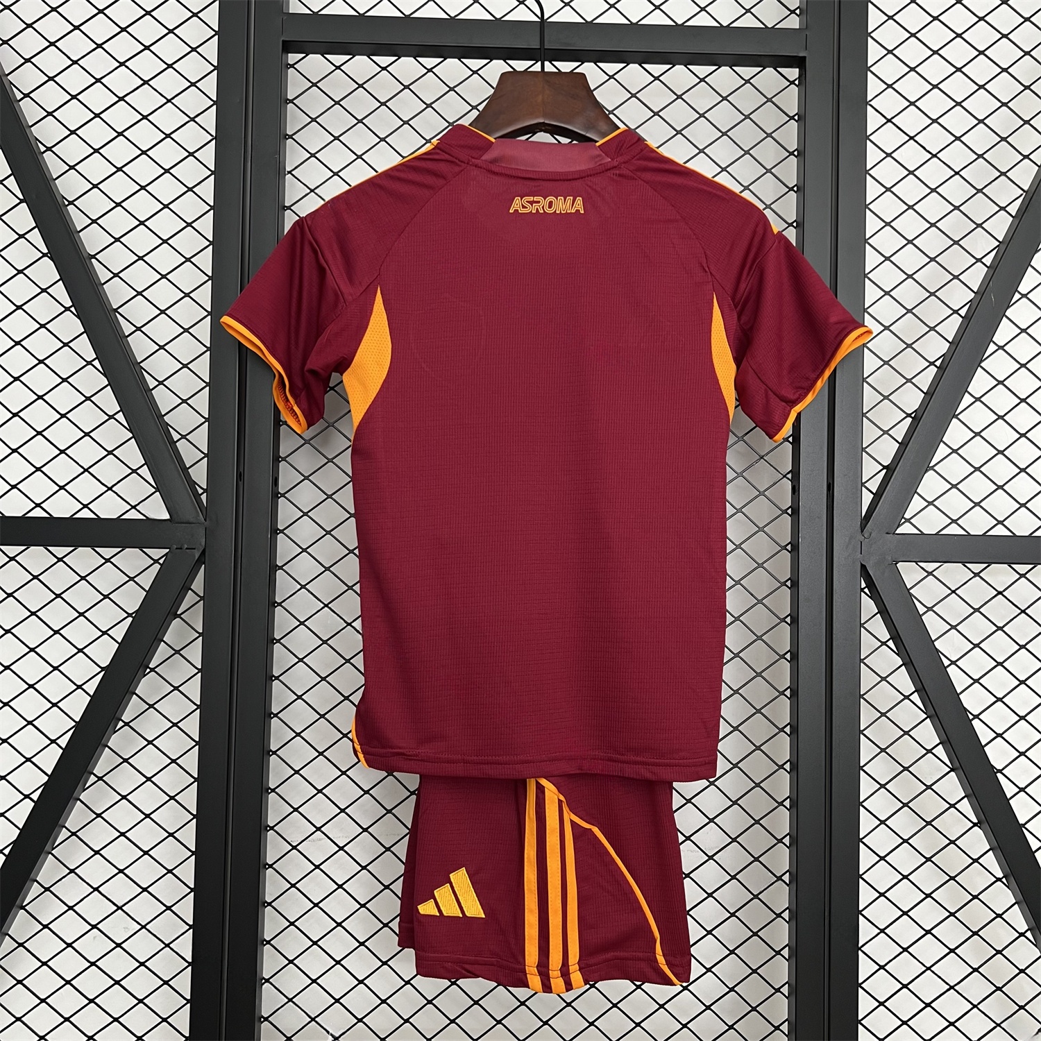 AS Roma 25-26 Home Unsponsored Kids Kit - Unitedfutballjersey