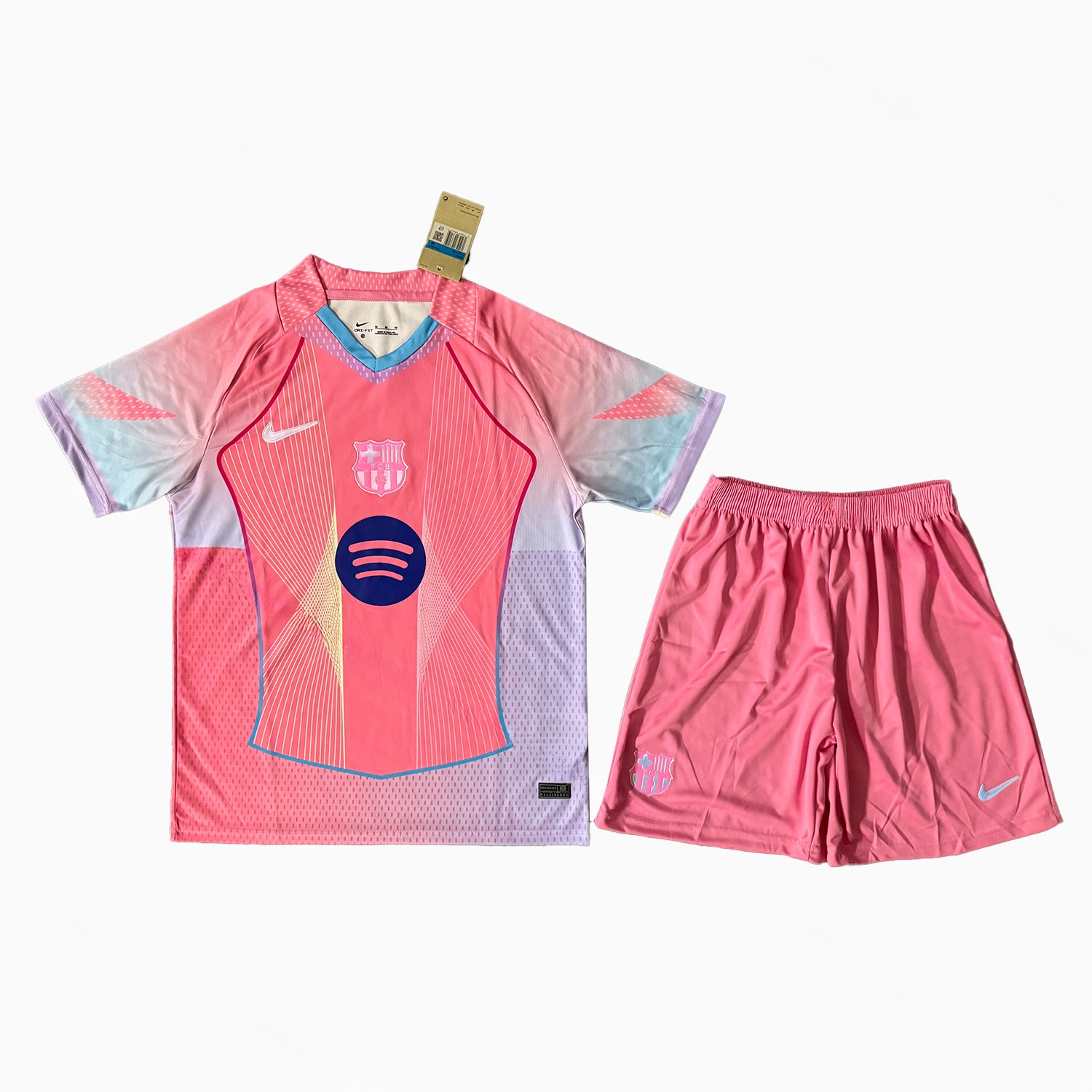 Barcelona 25-26 T90 Pink Special Men's Adult Jersey Set - Fans Version - Unitedfutballjersey