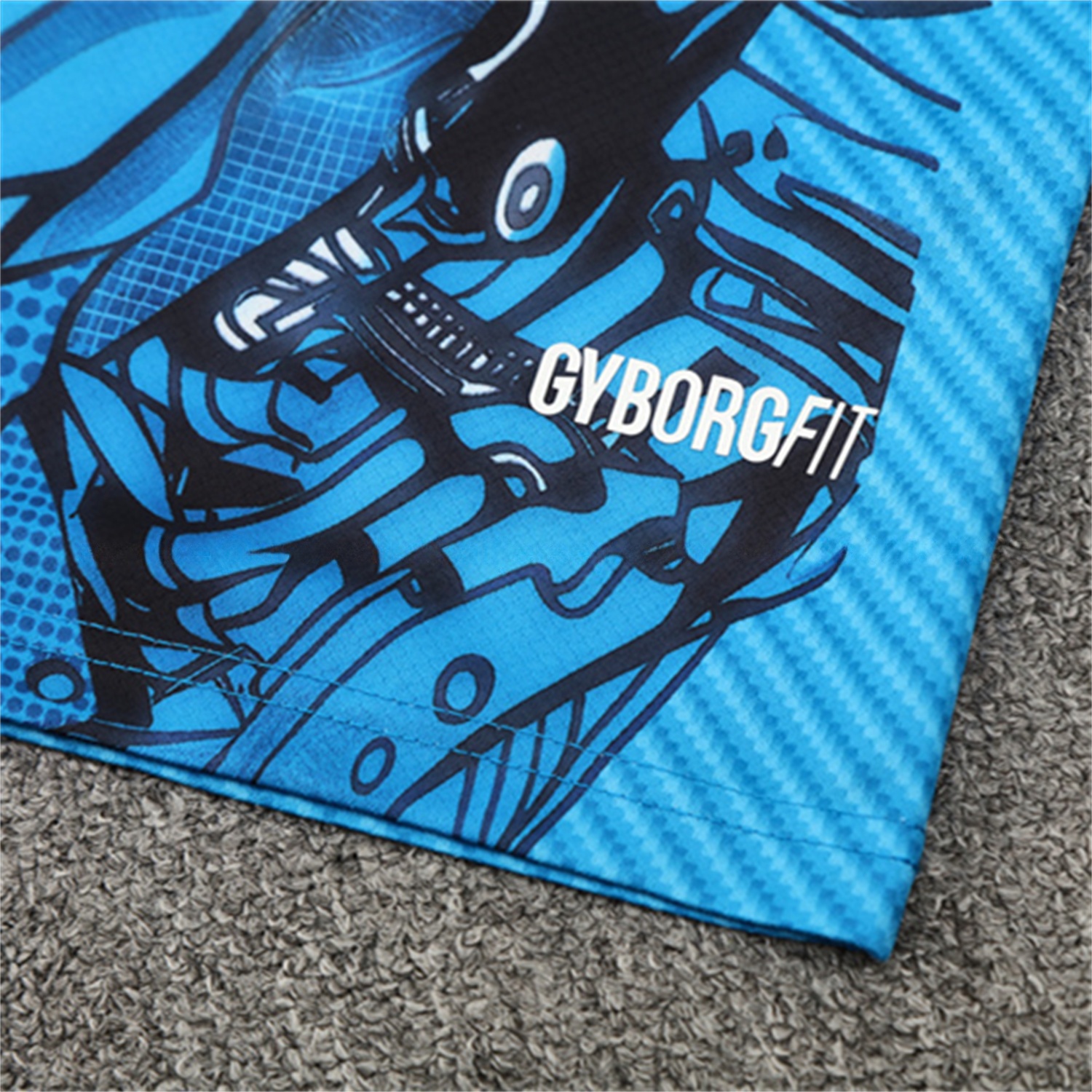 Napoli 25-26 Kids Short-Sleeve Training Set - Blue Mecha Top & Black Shorts - Unitedfutballjersey