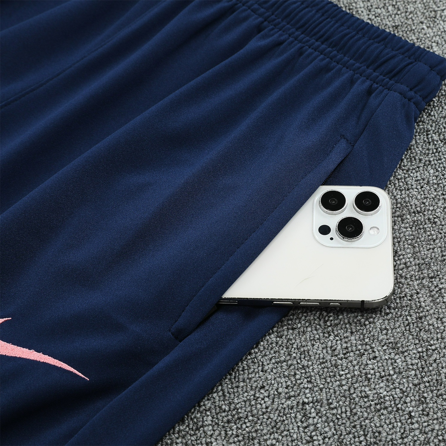 Atletico Madrid 25-26 POLO Short-Sleeve Training Set - Blue Top & Deep Blue Pants - Unitedfutballjersey