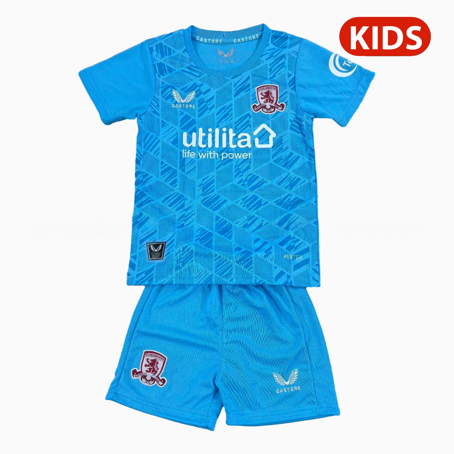 Middlesbrough 25-26 Third Blue Kids Kit - Unitedfutballjersey