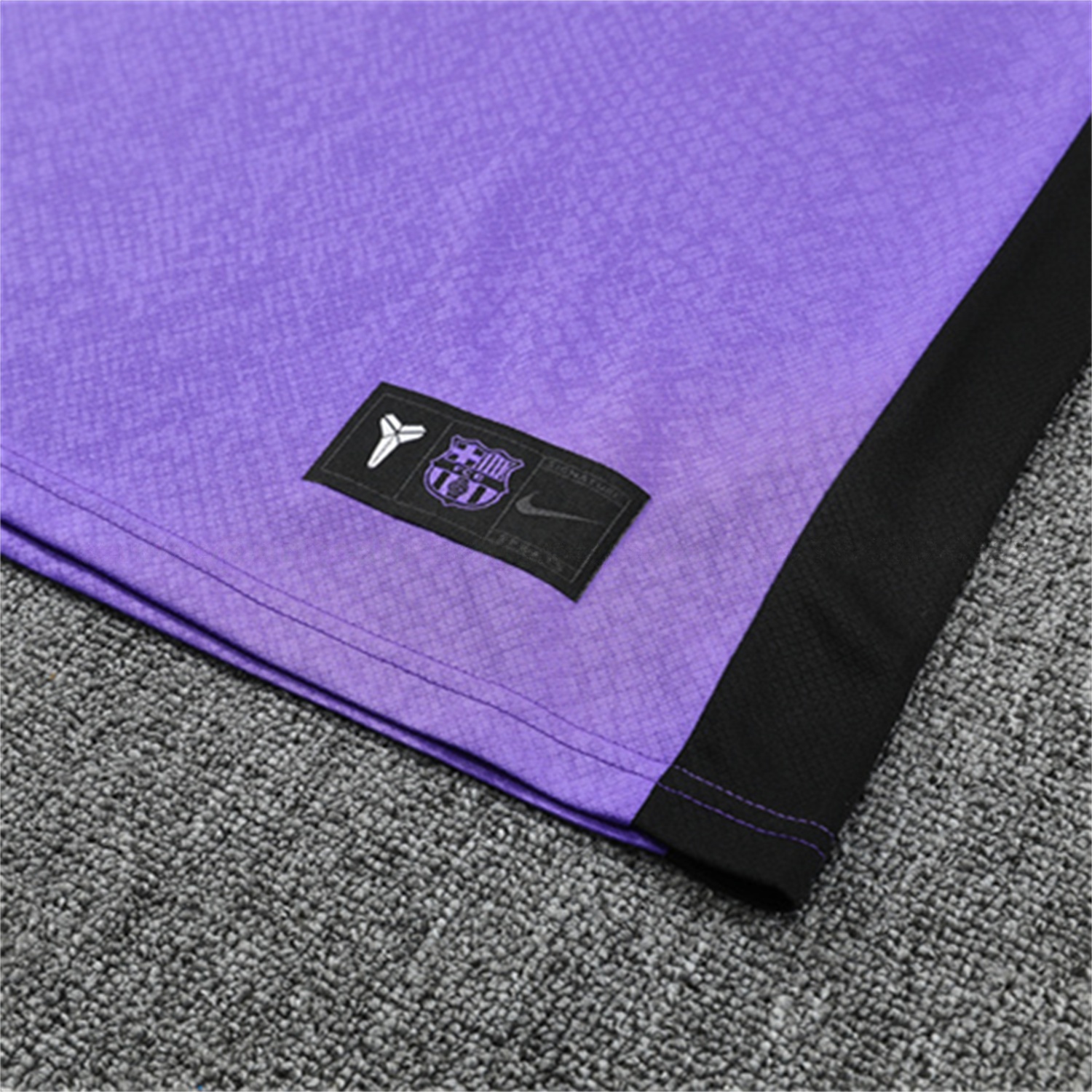 Barcelona 25-26 X KB Short-Sleeve Training Set - Purple Top & Black Shorts - Unitedfutballjersey