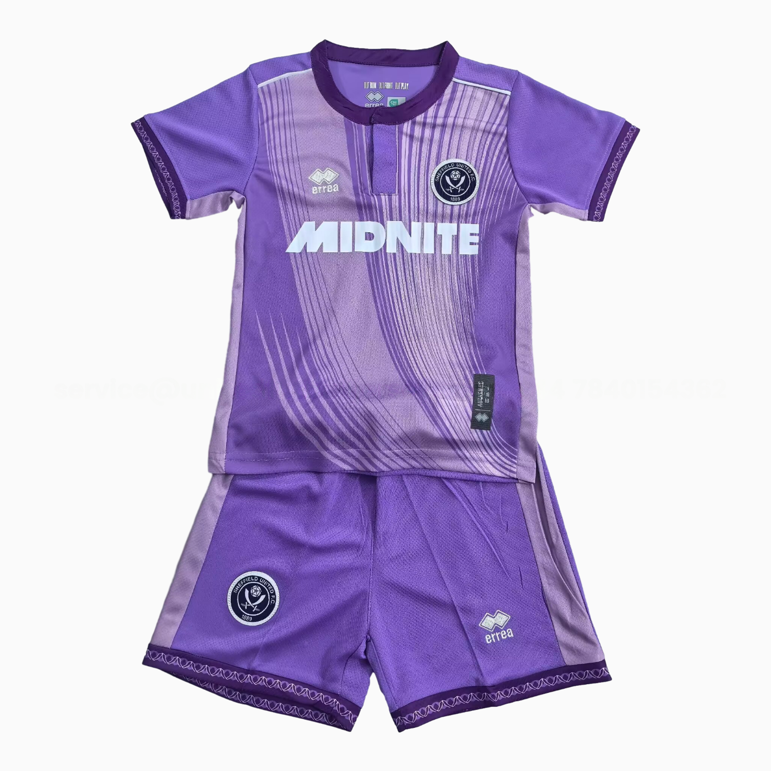 Sheffield United 25-26 Third Purple Kids Kit - Unitedfutballjersey