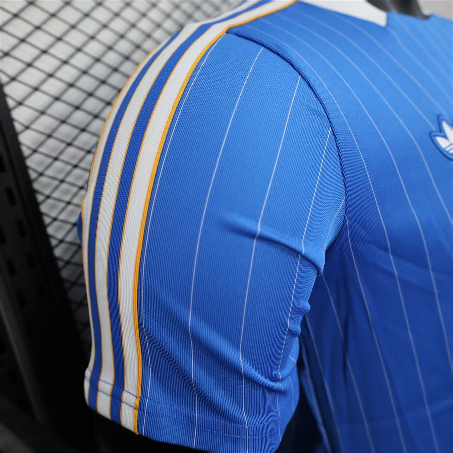 Real Madrid 25-26 Trefoil White Lines Blue Travel Jersey - Player Version - Unitedfutballjersey