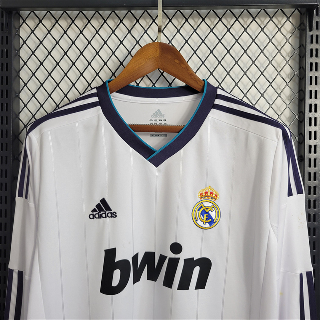 Retro Real Madrid 12-13 Home Long Sleeve Jersey - Unitedfutballjersey