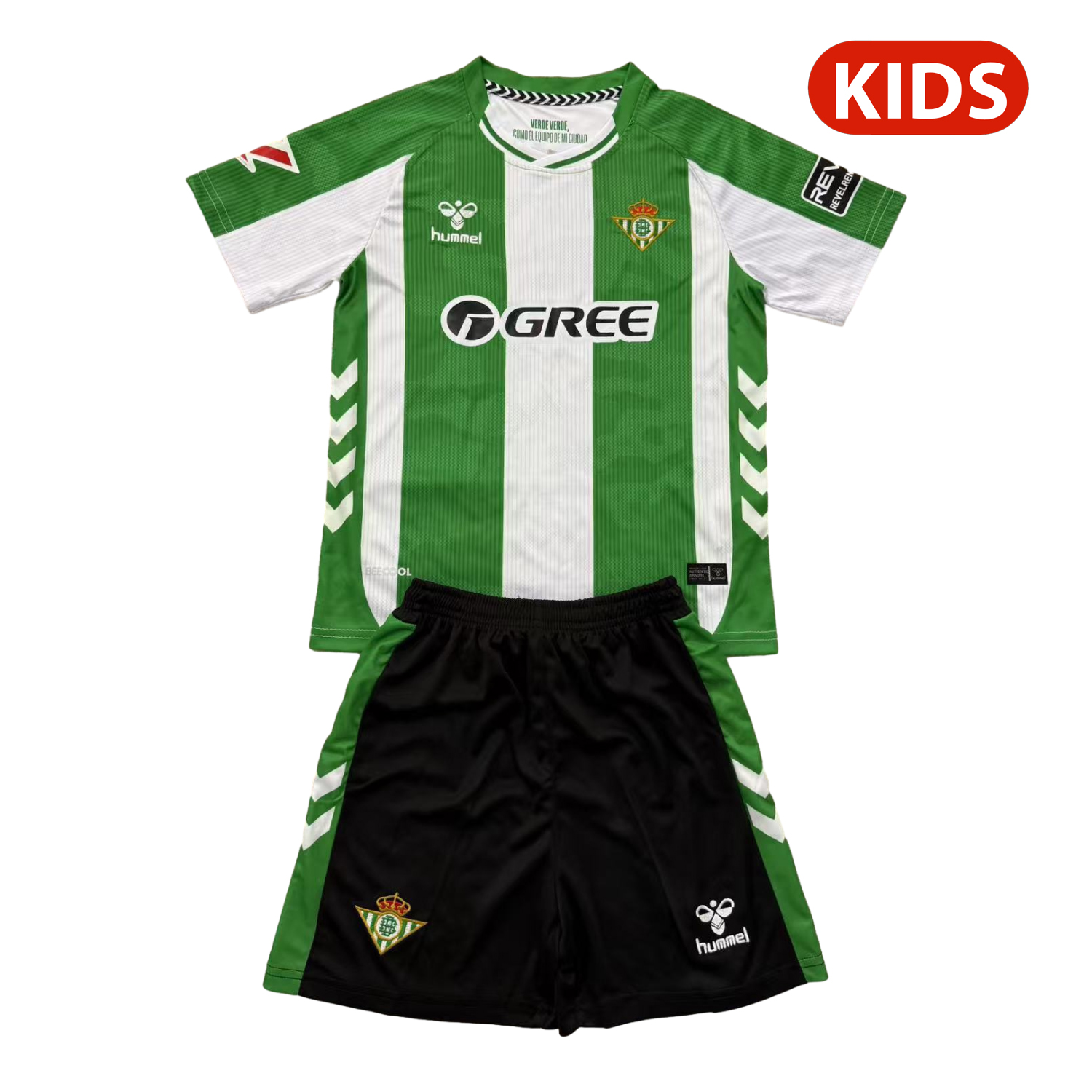 Real Betis 25-26 Home Kids Kit - Unitedfutballjersey