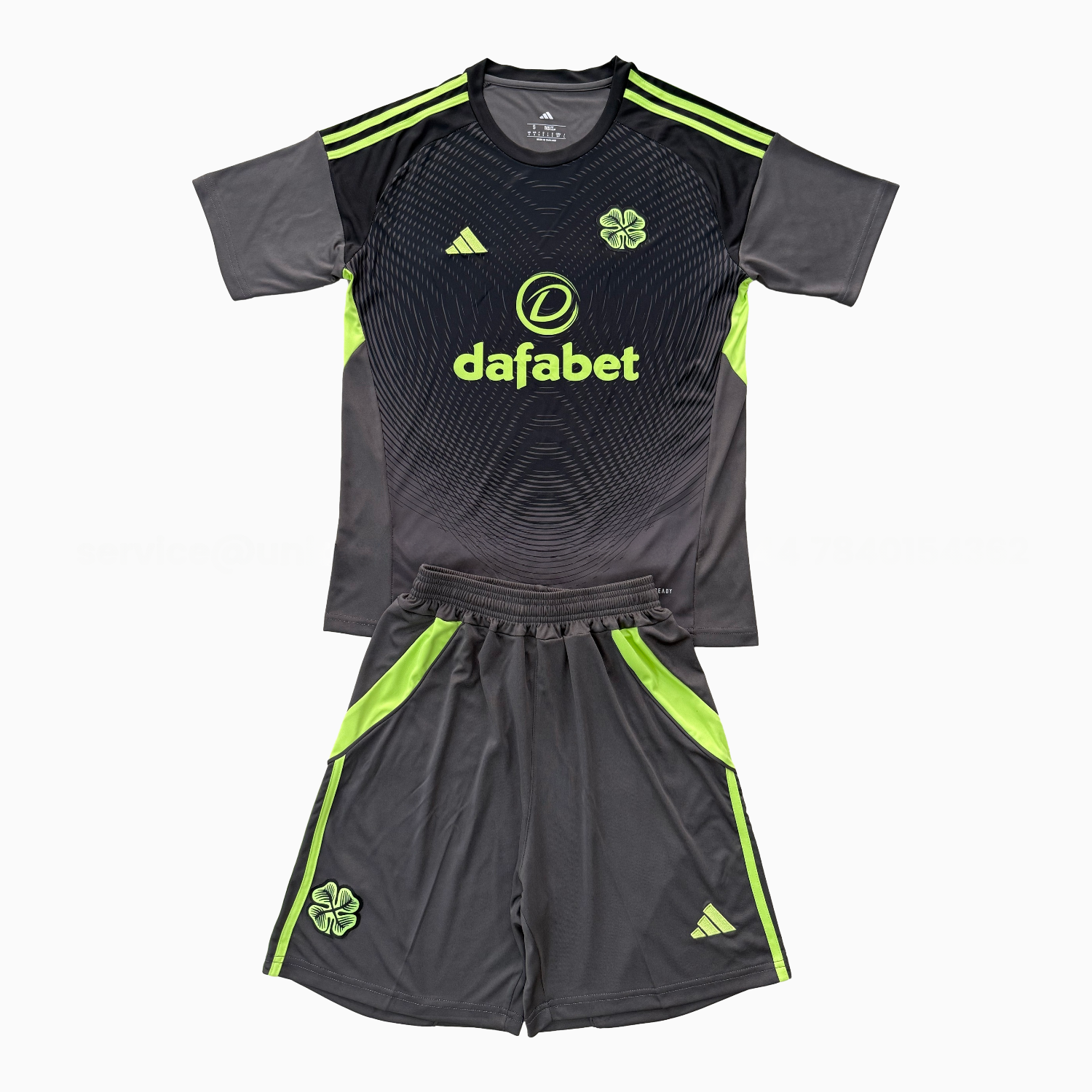 Celtic 25-26 Black Goalkeeper Men's Adult Jersey Set - Fans Version - Unitedfutballjersey