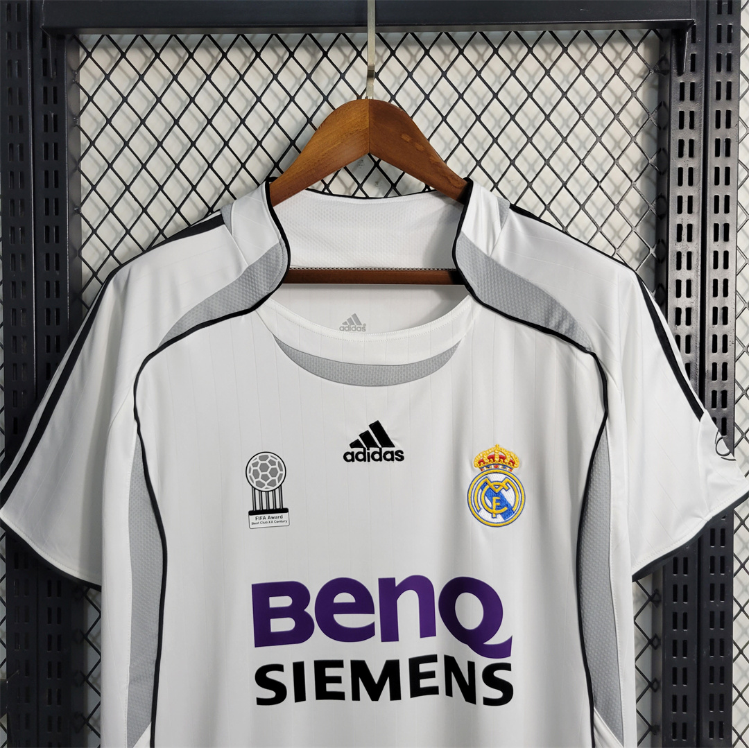 Retro Real Madrid 06-07 Home Stadium Jersey - Unitedfutballjersey