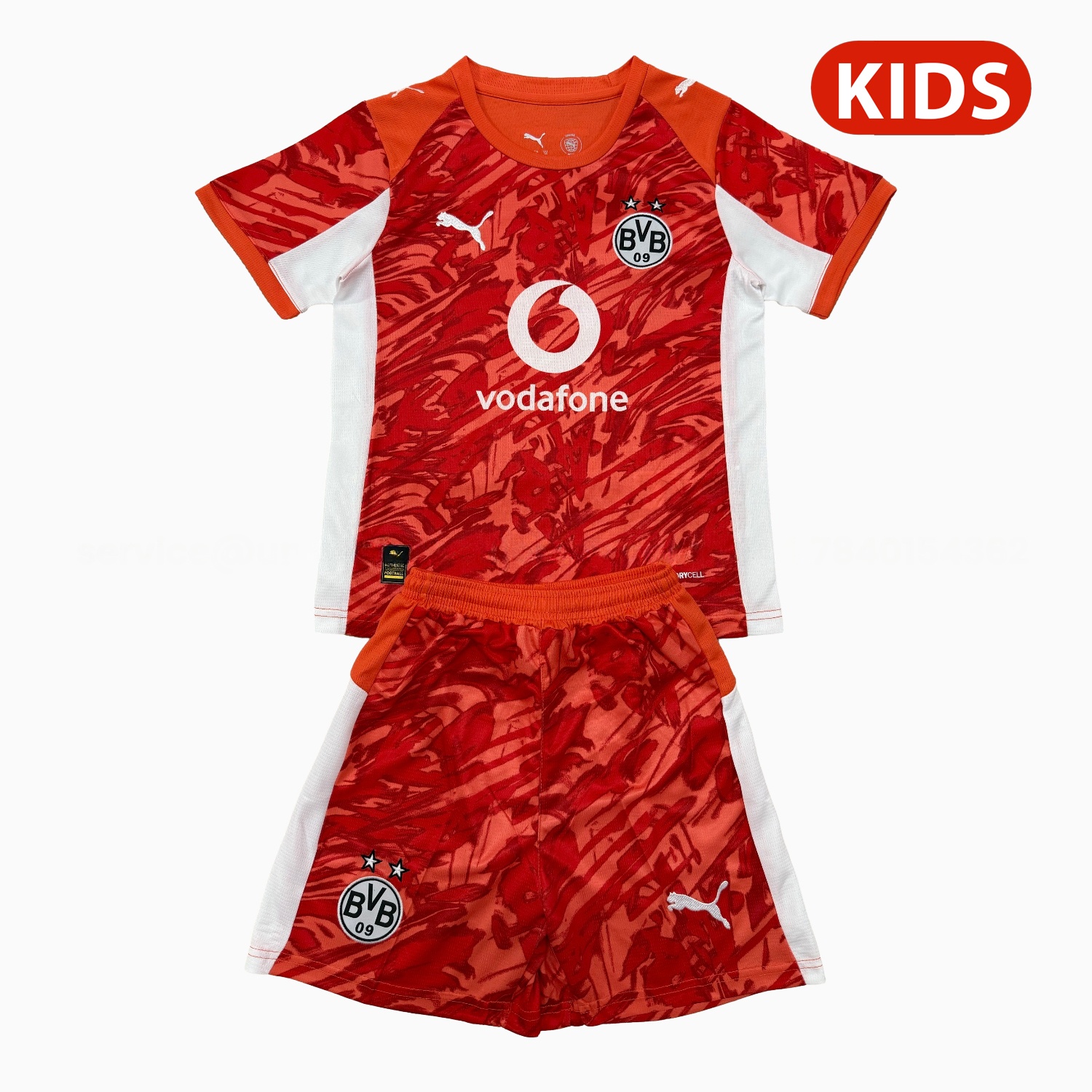 Dortmund 25-26 Orange Goalkeeper Kids Kit - Unitedfutballjersey