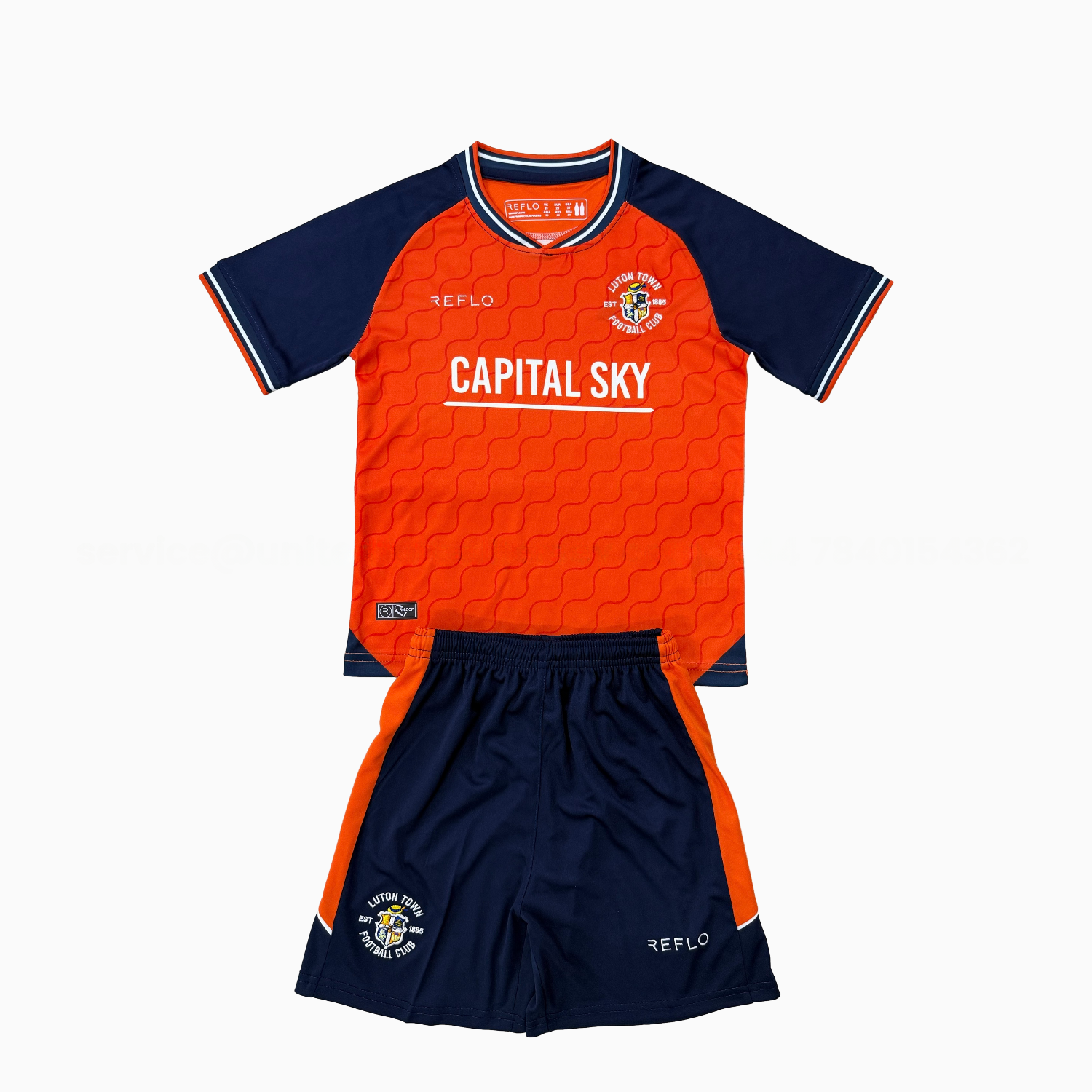 Luton Town 25-26 Home Men's Adult Jersey Set - Fans Version - Unitedfutballjersey