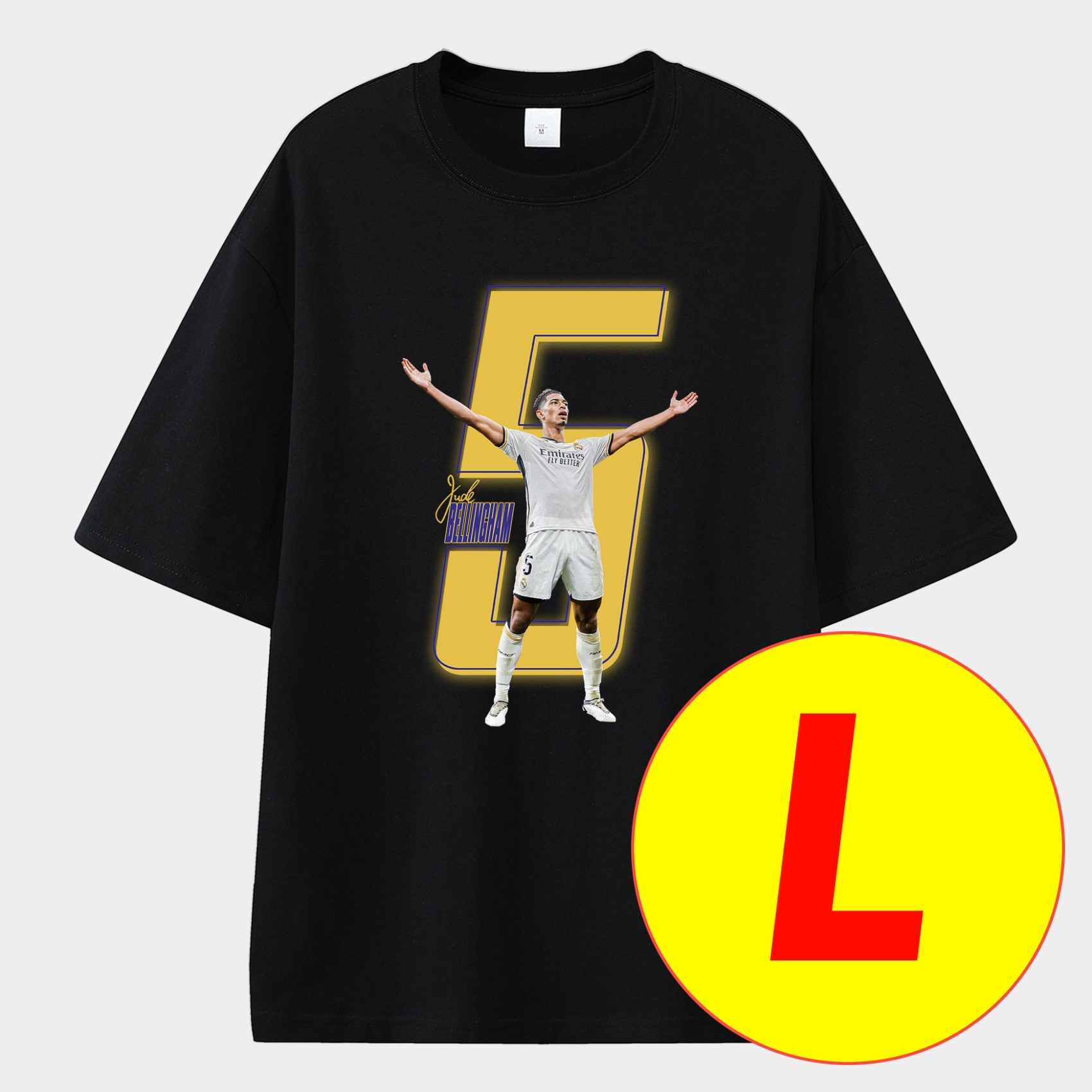 Bellingham Real Madrid England 24-25 25-26 Unisex Pure Cotton T-shirt - Unitedfutballjersey