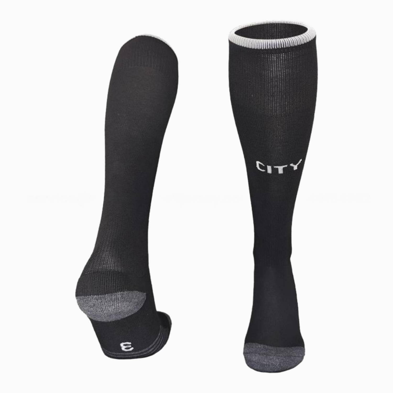 Manchester City 25-26 Away Socks - Black - Unitedfutballjersey