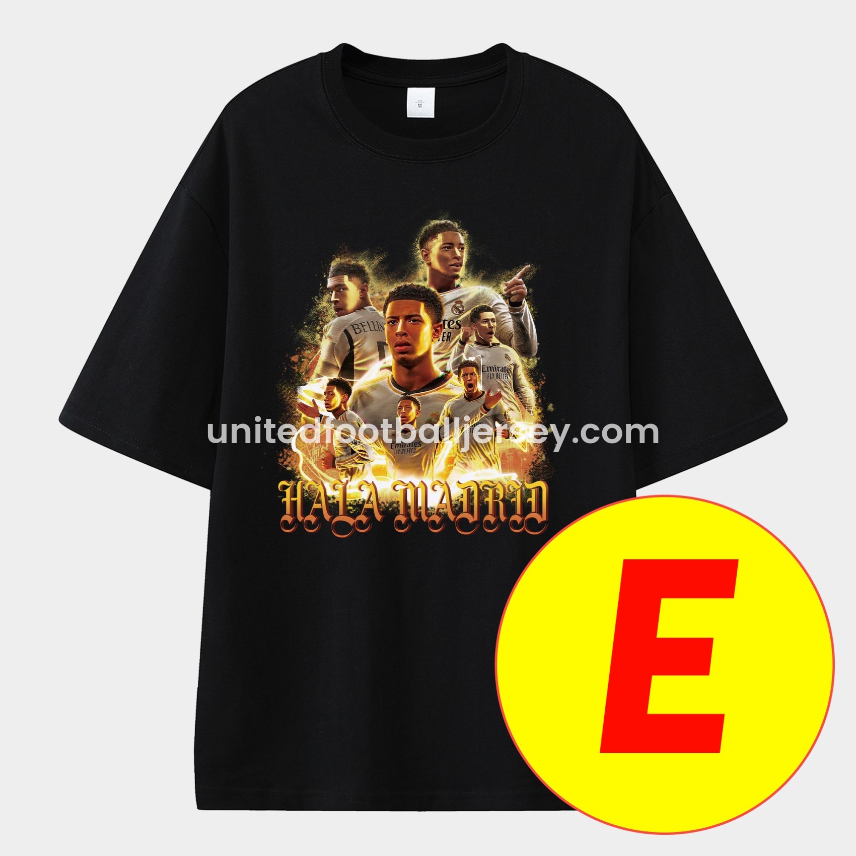 Bellingham Real Madrid England 24-25 25-26 Unisex Pure Cotton T-shirt - Unitedfutballjersey