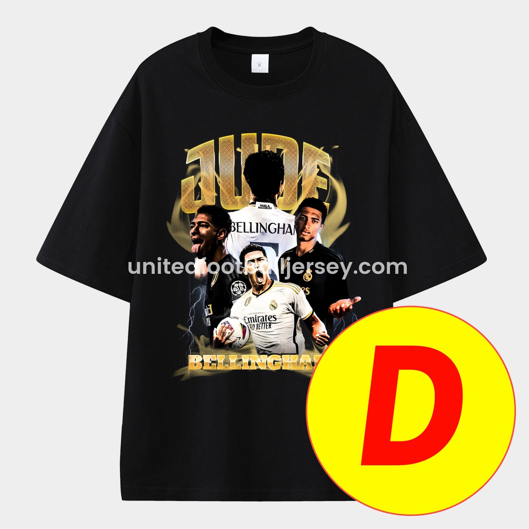 Bellingham Real Madrid England 24-25 25-26 Unisex Pure Cotton T-shirt - Unitedfutballjersey
