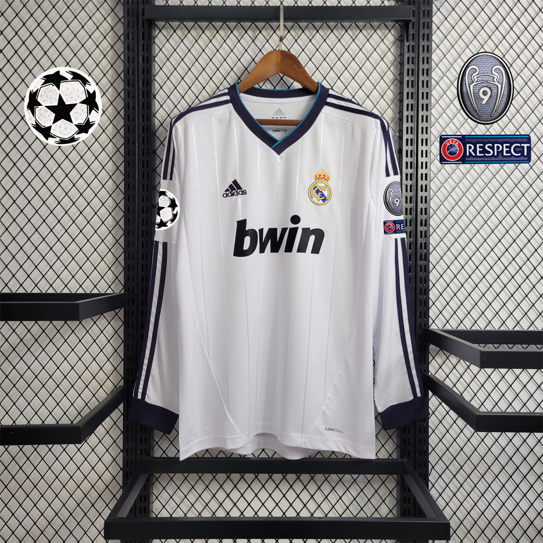 Retro Real Madrid 12-13 Home Long Sleeve Jersey - Unitedfutballjersey