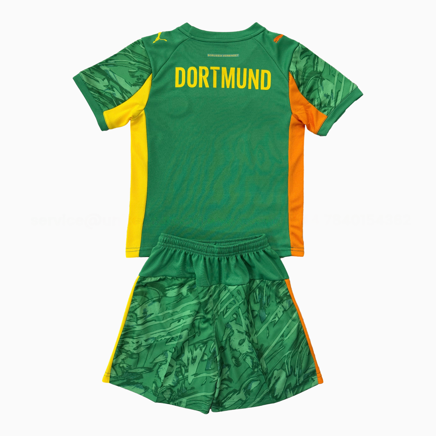 Dortmund 25-26 Green Goalkeeper Men's Adult Jersey Set - Fans Version - Unitedfutballjersey