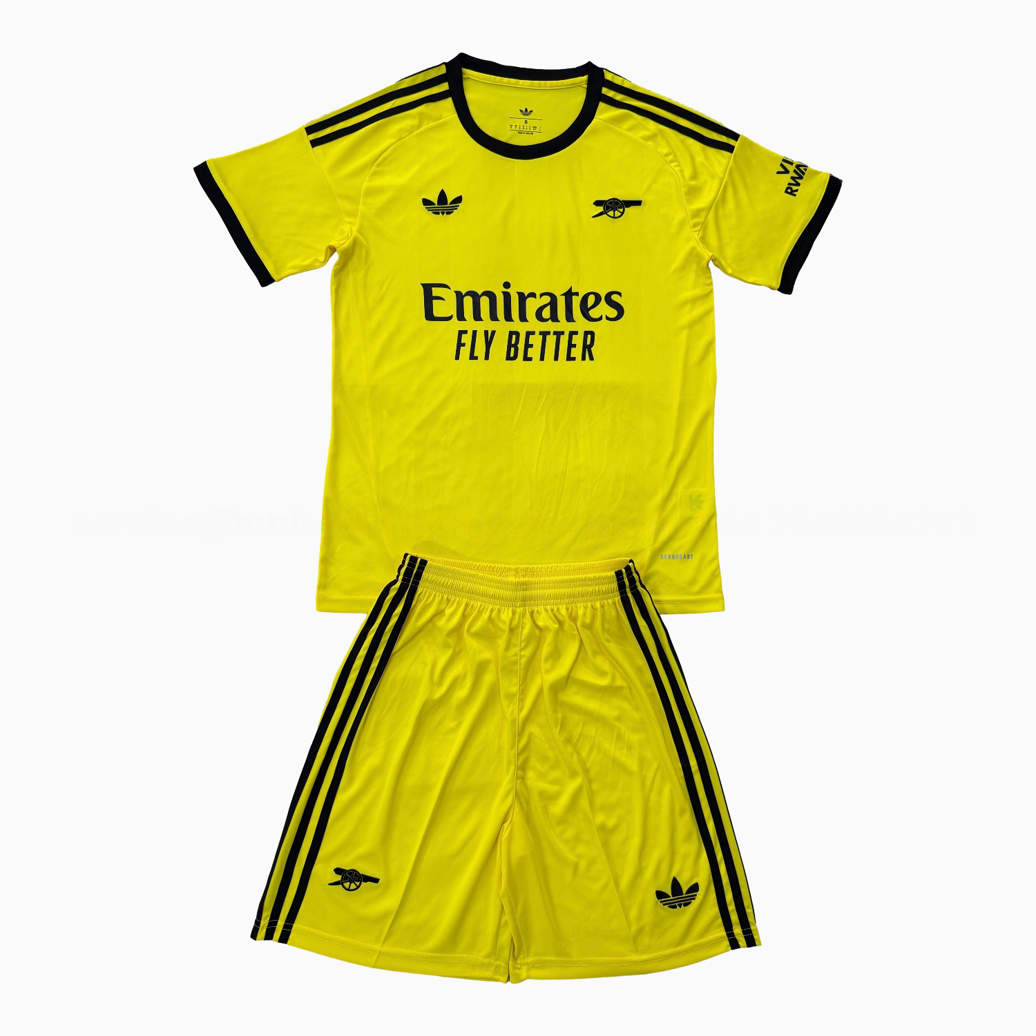 Arsenal 25-26 Yellow Goalkeeper Men's Adult Jersey Set - Fans Version - Unitedfutballjersey