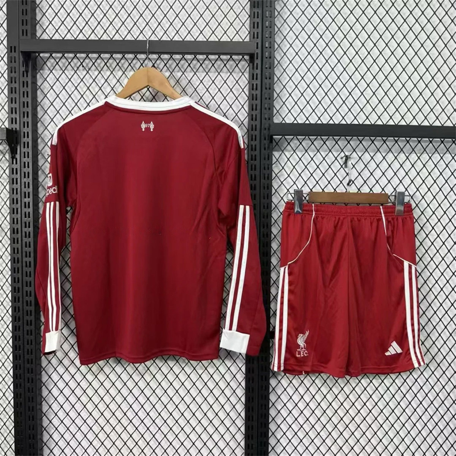 Liver.pool 25-26 Home Red Long Sleeves Kids Kit - Unitedfutballjersey