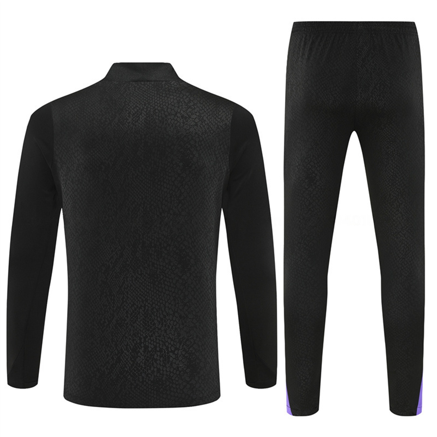 Barcelona 25-26 X KB Long Sleeve Training Set - Black Top & Black Pants - Unitedfutballjersey