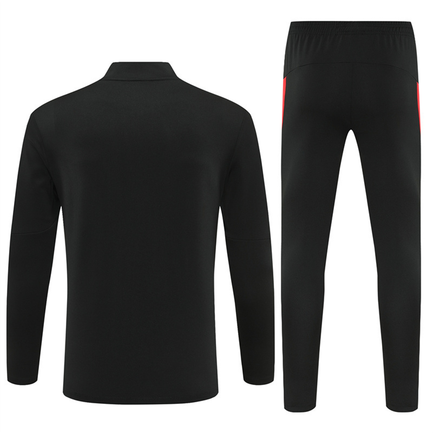 Portugal 25-26 Kids Long Sleeve Training Set - Black Top & Black Pants - Unitedfutballjersey
