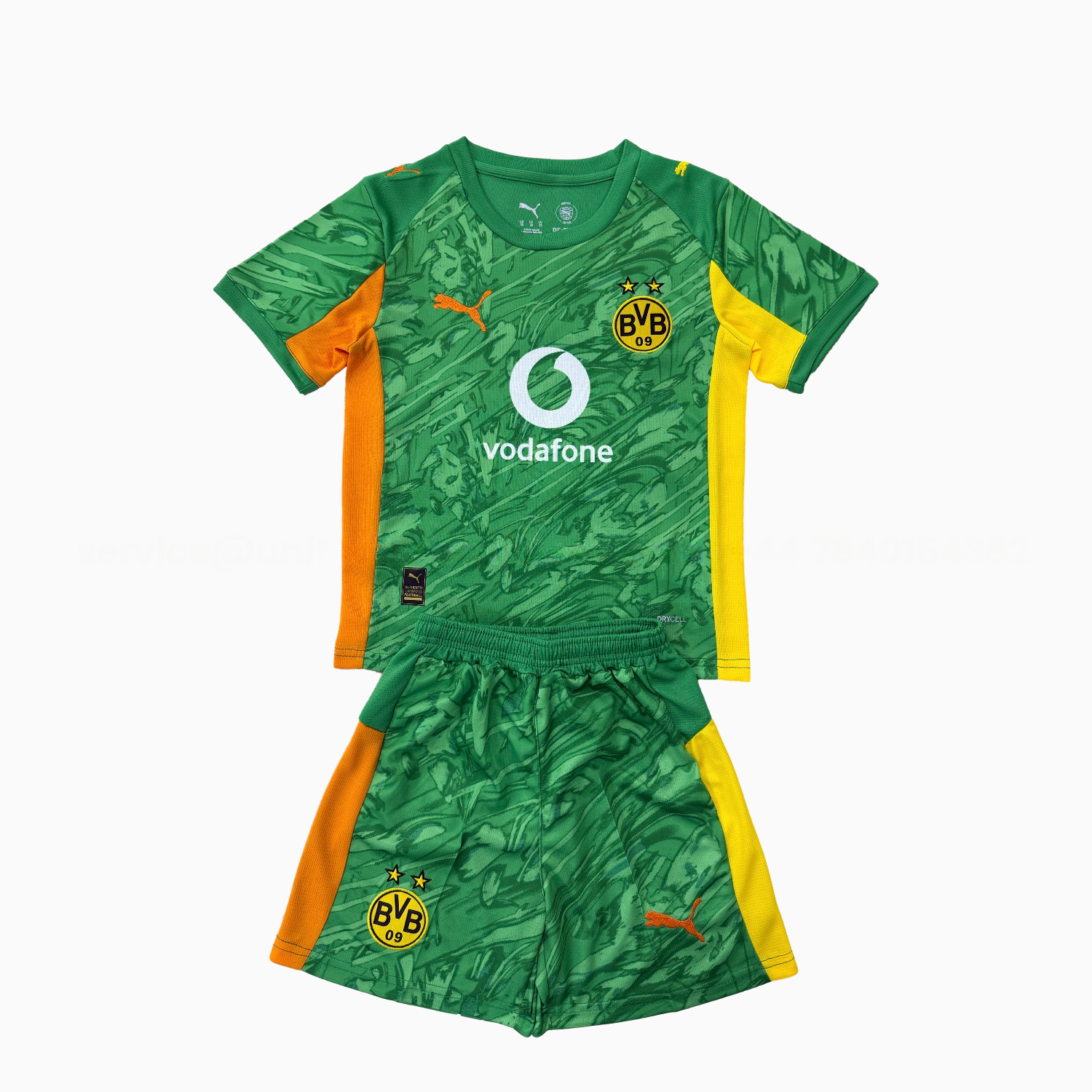 Dortmund 25-26 Green Goalkeeper Men's Adult Jersey Set - Fans Version - Unitedfutballjersey