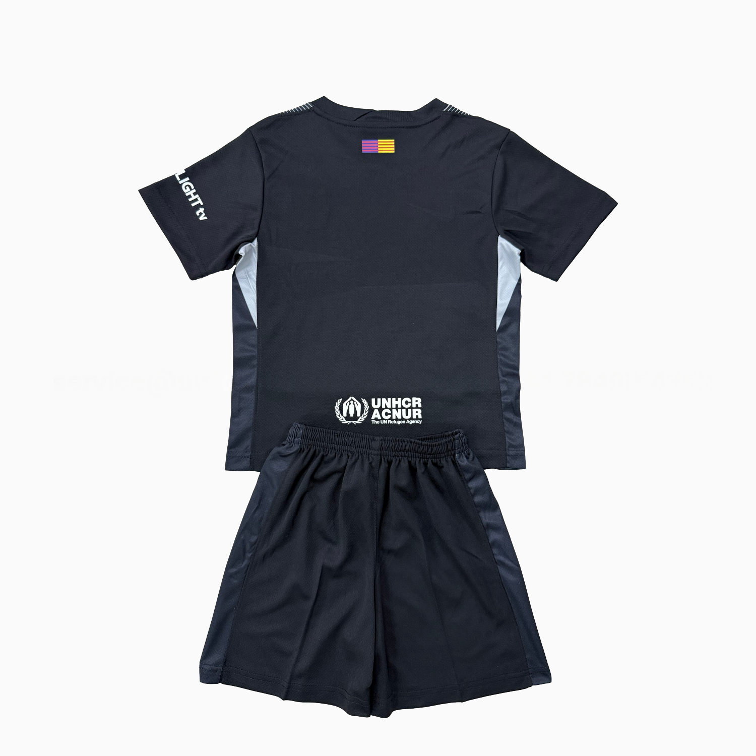 Barcelona 25-26 Black Goalkeeper Men's Adult Jersey Set - Fans Version - Unitedfutballjersey