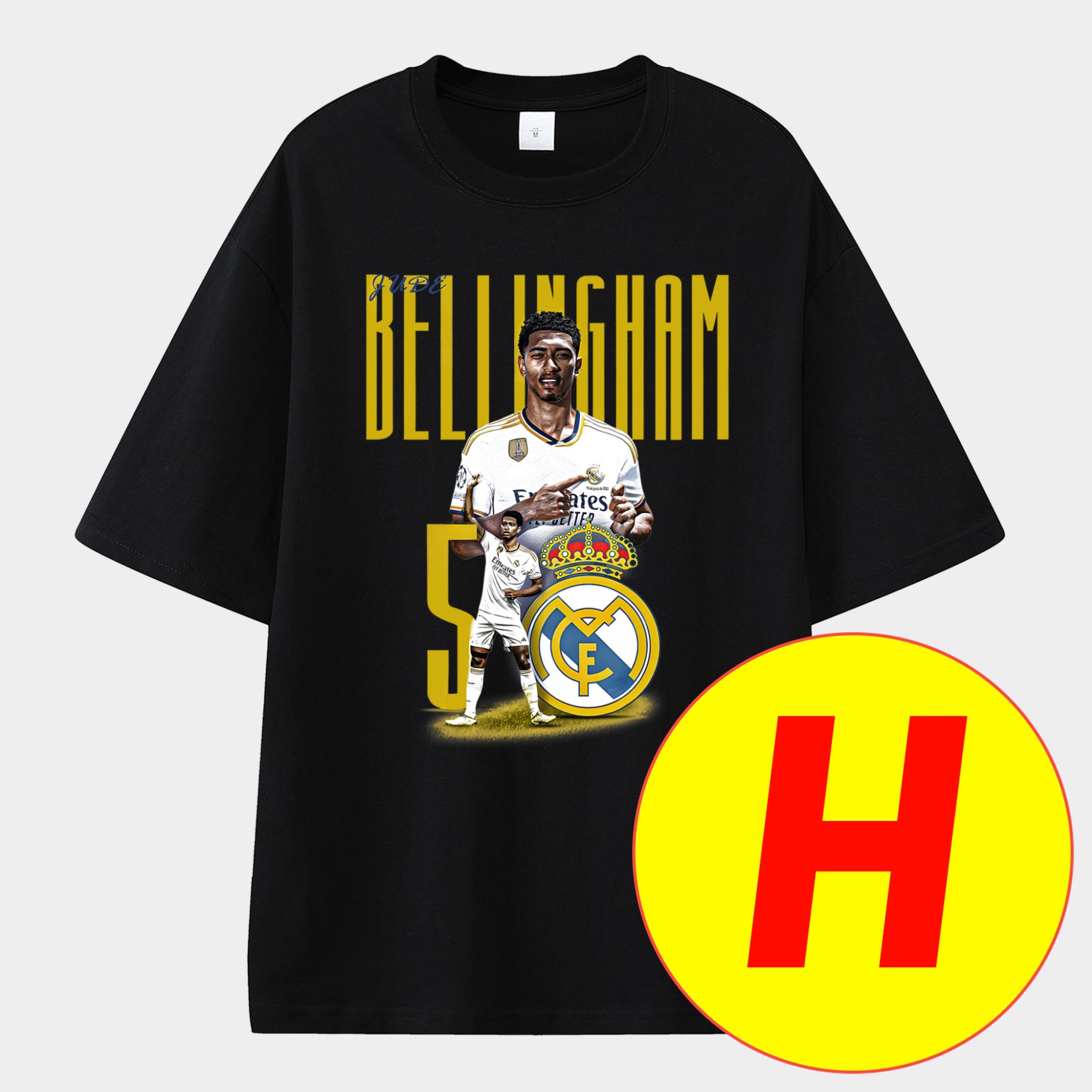 Bellingham Real Madrid England 24-25 25-26 Unisex Pure Cotton T-shirt - Unitedfutballjersey