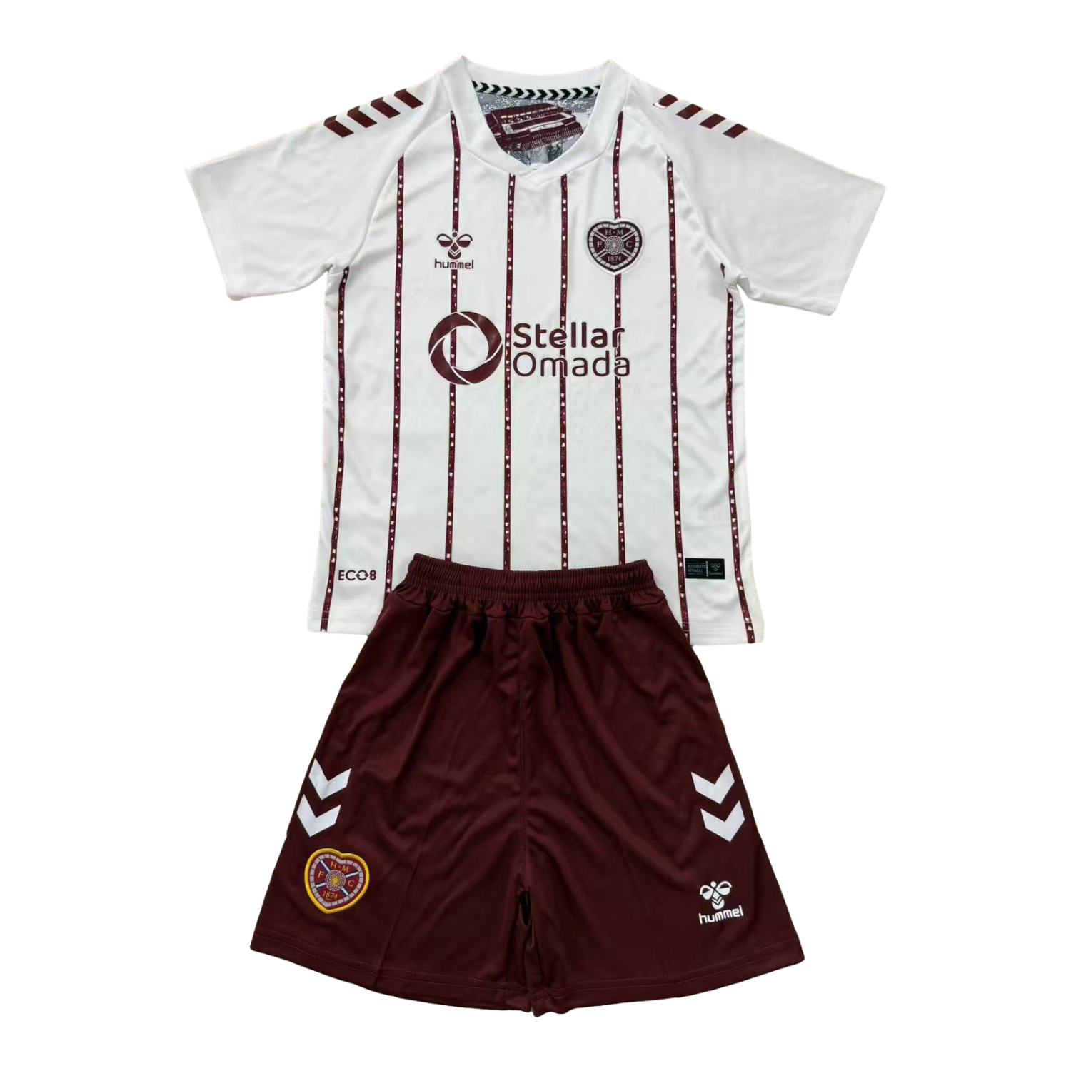 Hearts Heart of Midlothian 25-26 Away Men's Adult Jersey Set - Fans Version - Unitedfutballjersey