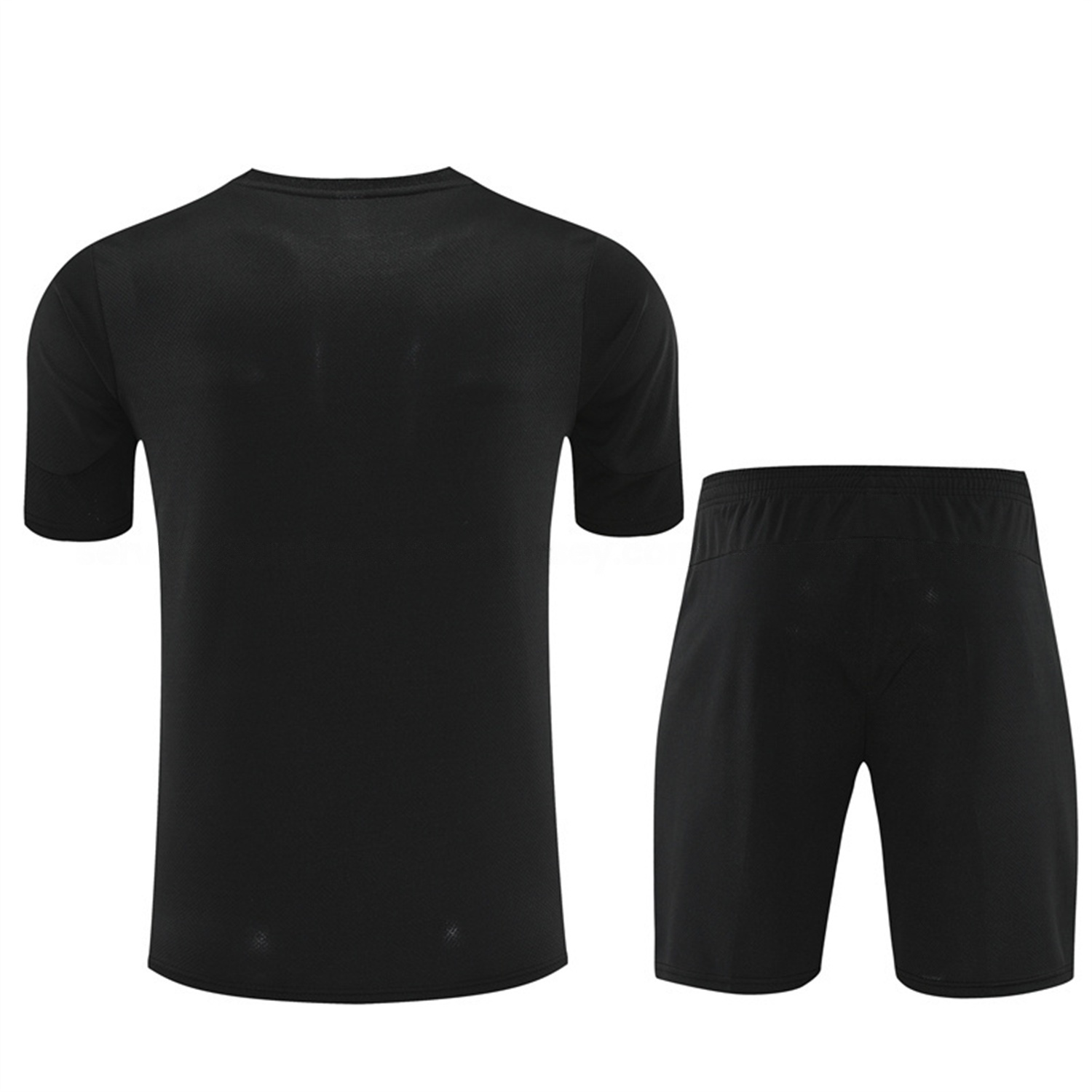 Manchester City 25-26 Short-Sleeve Training Set - Black Top & Black Shorts - Unitedfutballjersey