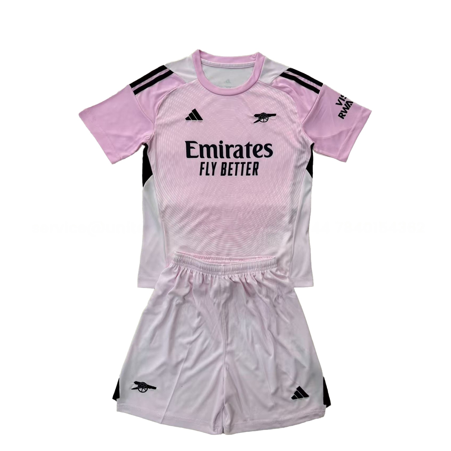 Arsenal 25-26 Light Pink Goalkeeper Kids Kit - Unitedfutballjersey