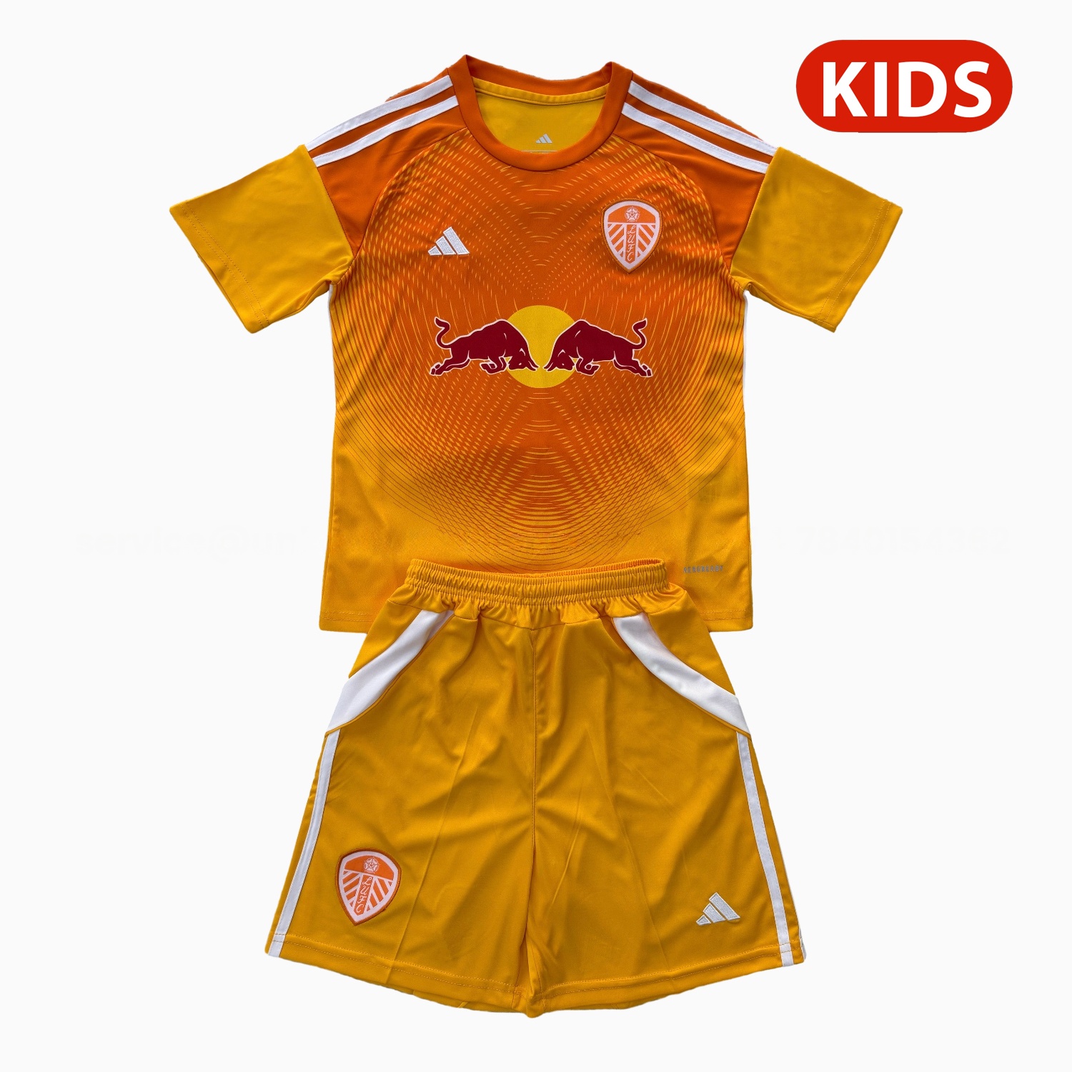 Leeds United 25-26 Orange Goalkeeper Kids Kit - Unitedfutballjersey